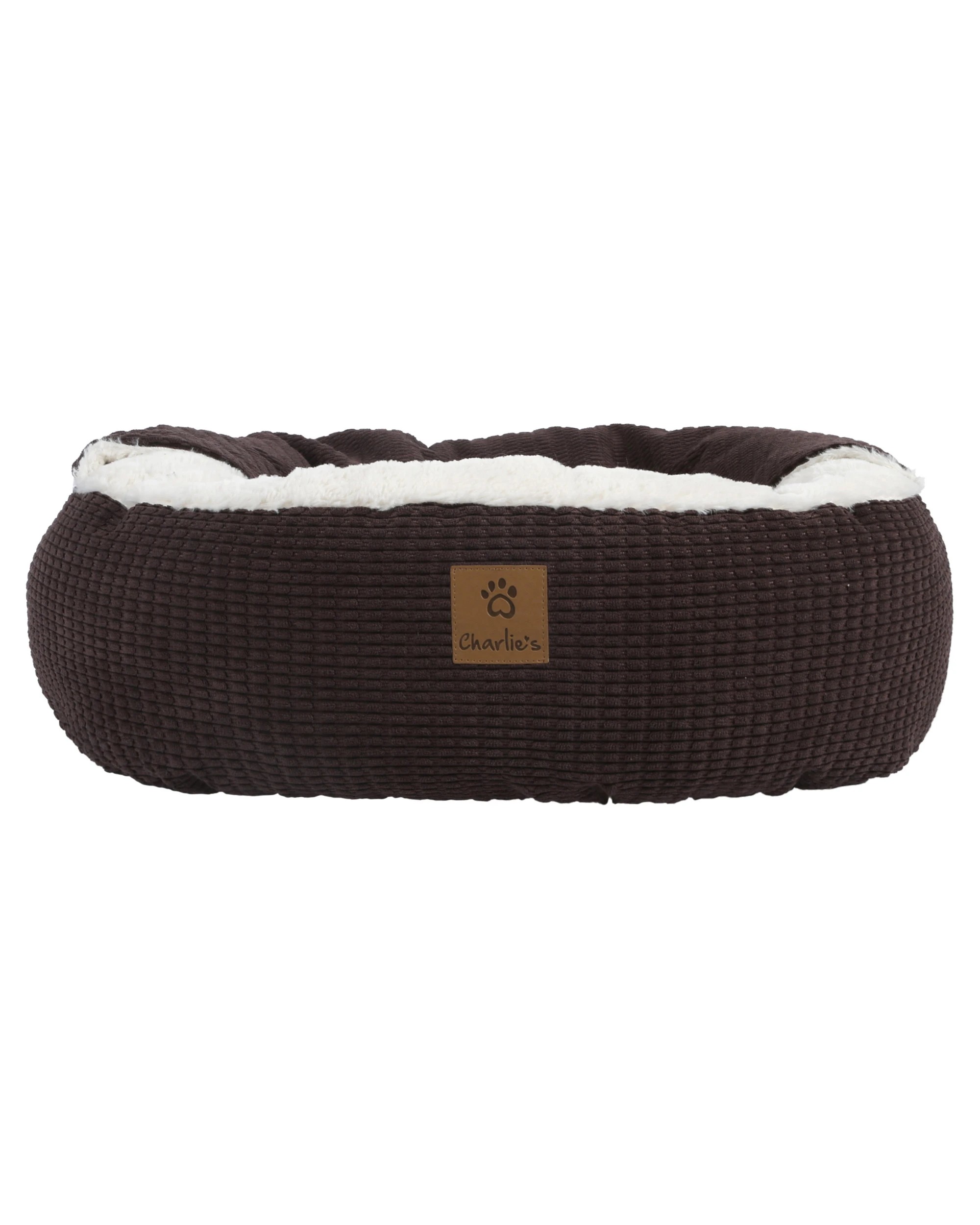 6 Charlie's Snookie Hooded Calming Dog Bed Small - Latte, 6 of 9