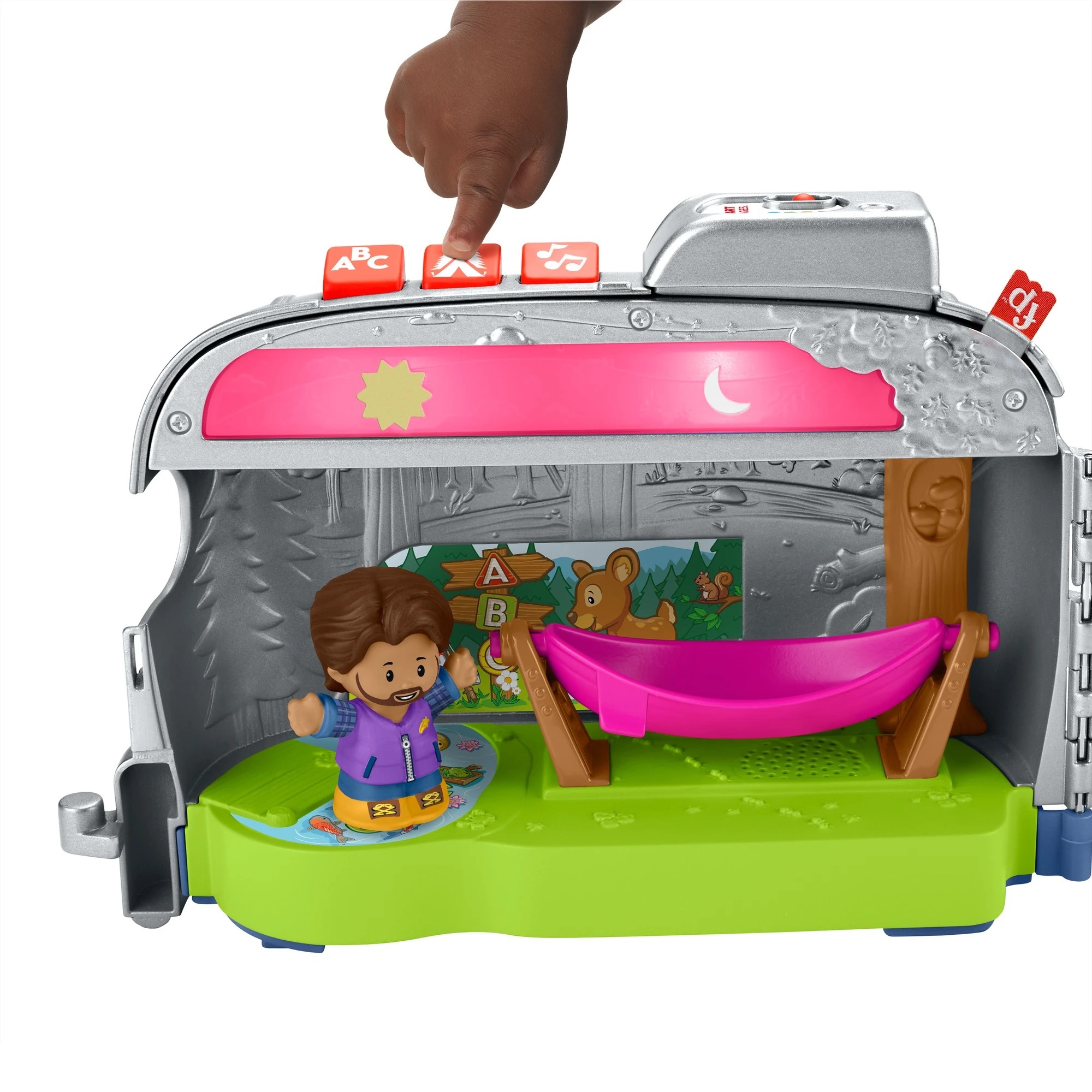 5 Fisher-Price Little People Light-Up Learning Camper - Blue, 5 of 9