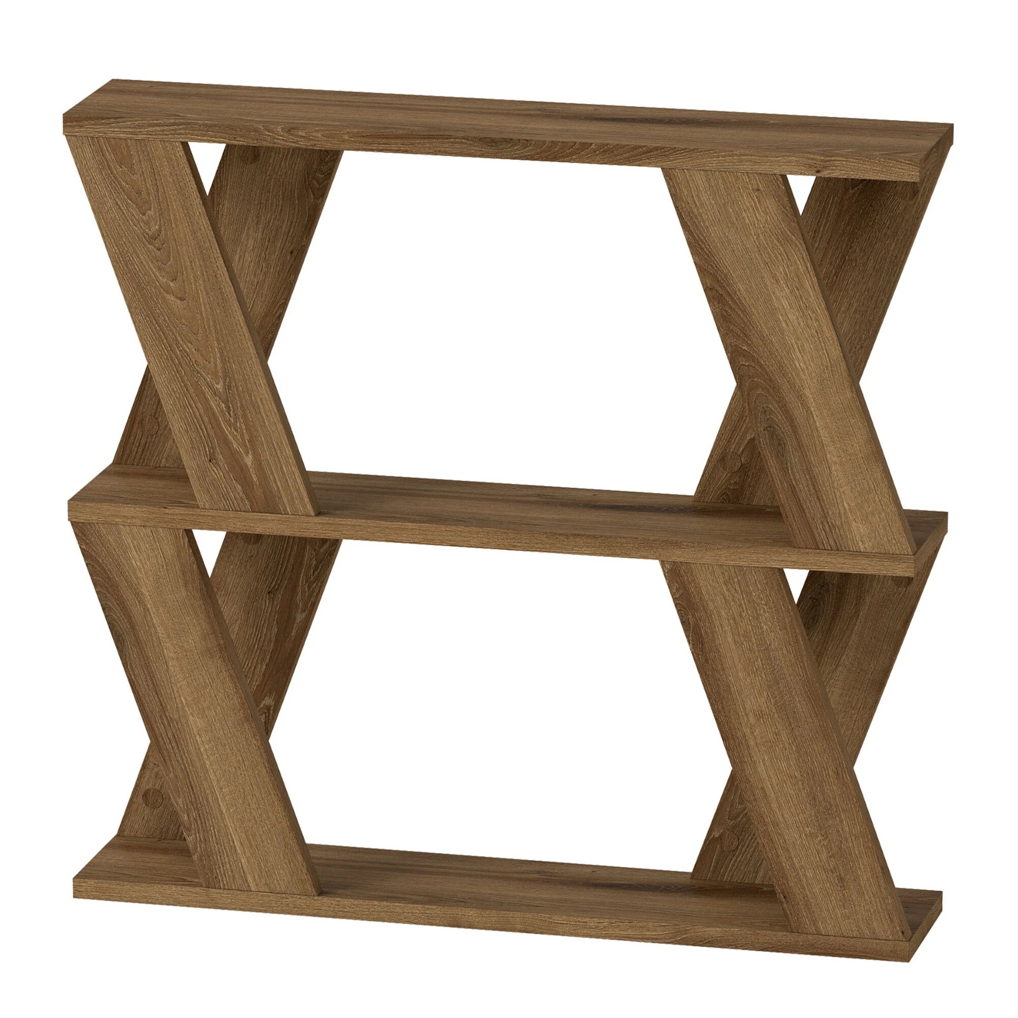 1 Levede Slim Side Table Two-Tier - Brown, 1 of 9