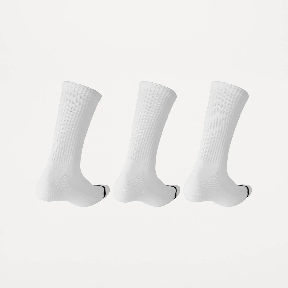 2 3 Pack Ribbed Crew Embroidered Socks FOOD NAME SOCKS, 2 of 3