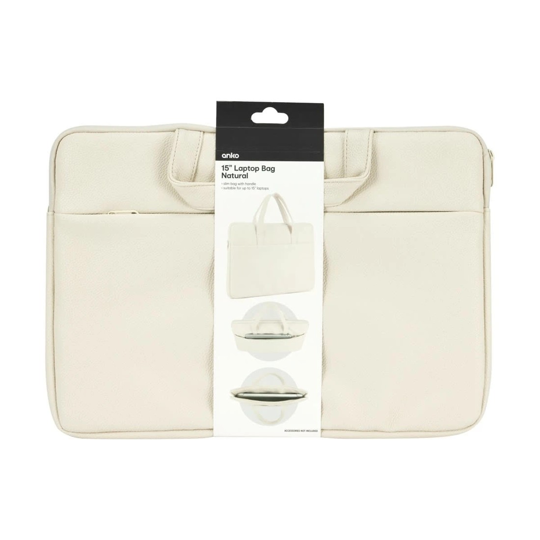 8 15in. Laptop Bag - Natural, 8 of 8