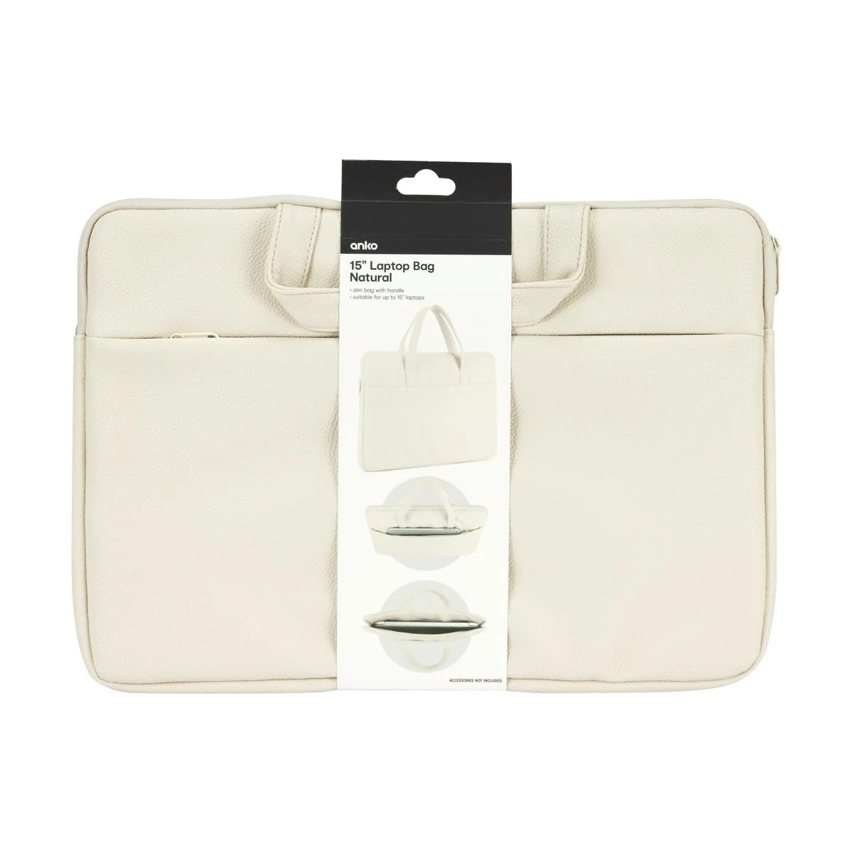 8 15in. Laptop Bag - Natural, 8 of 8