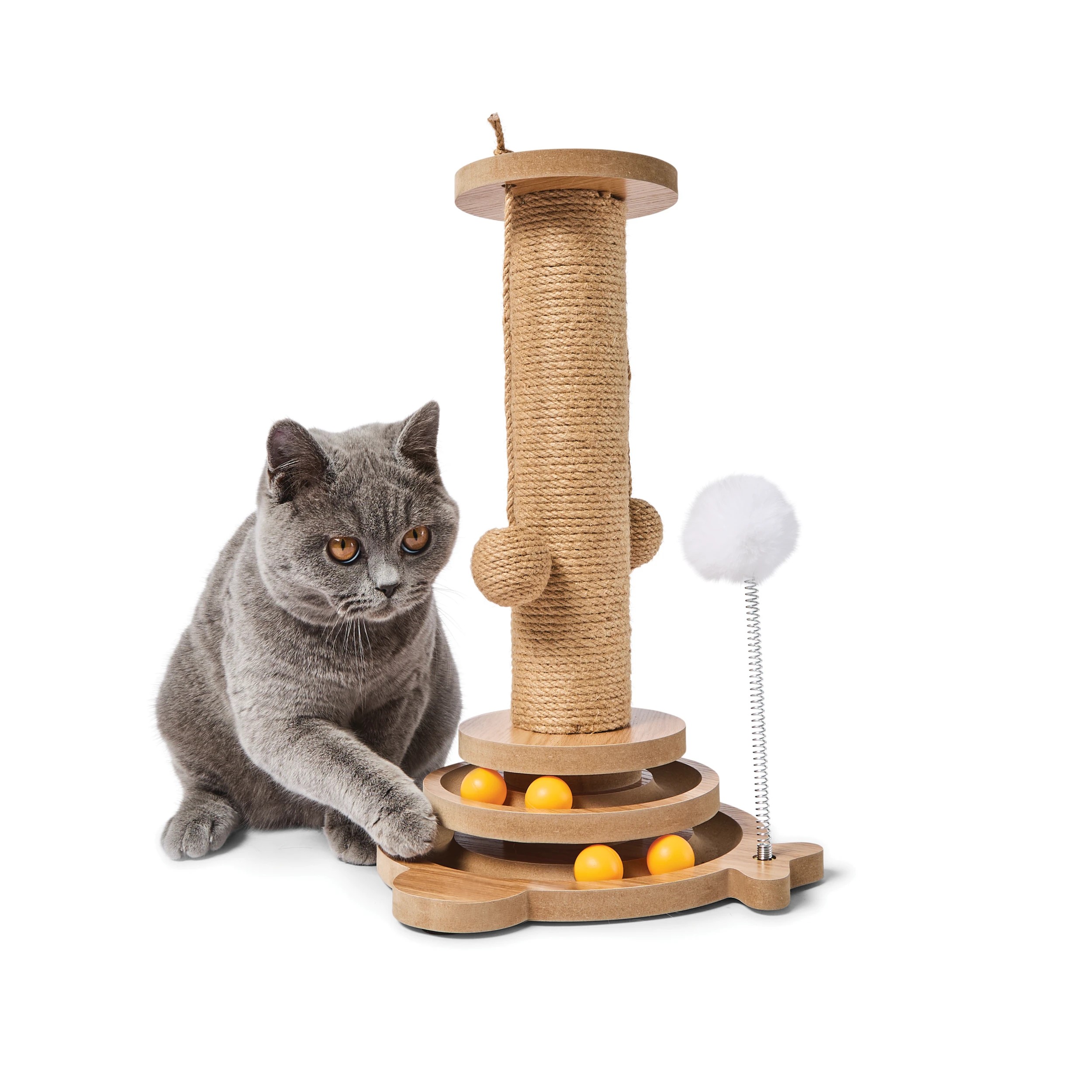 1 Cat Tower - Natural, 1 of 9