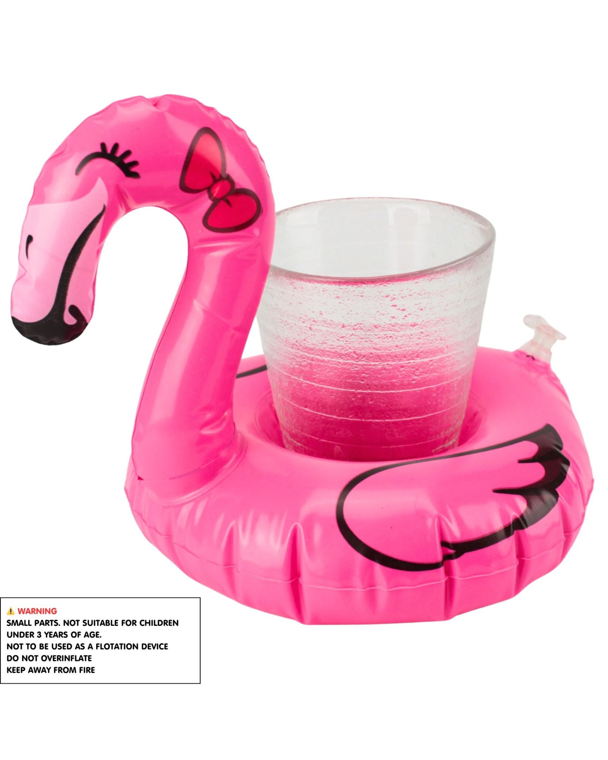 2 Party Maker Hot Inflatable Flamingo Drink Holder - Pink, 2 of 3