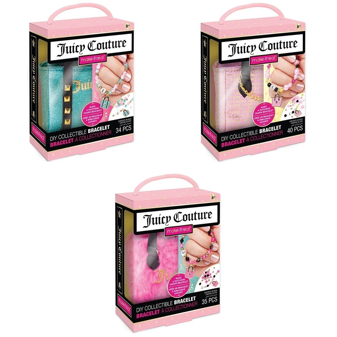 1 Make It Real: Juicy Couture DIY Collectible Bracelet and Luxury Bag Set - Assorted, 1 of 7