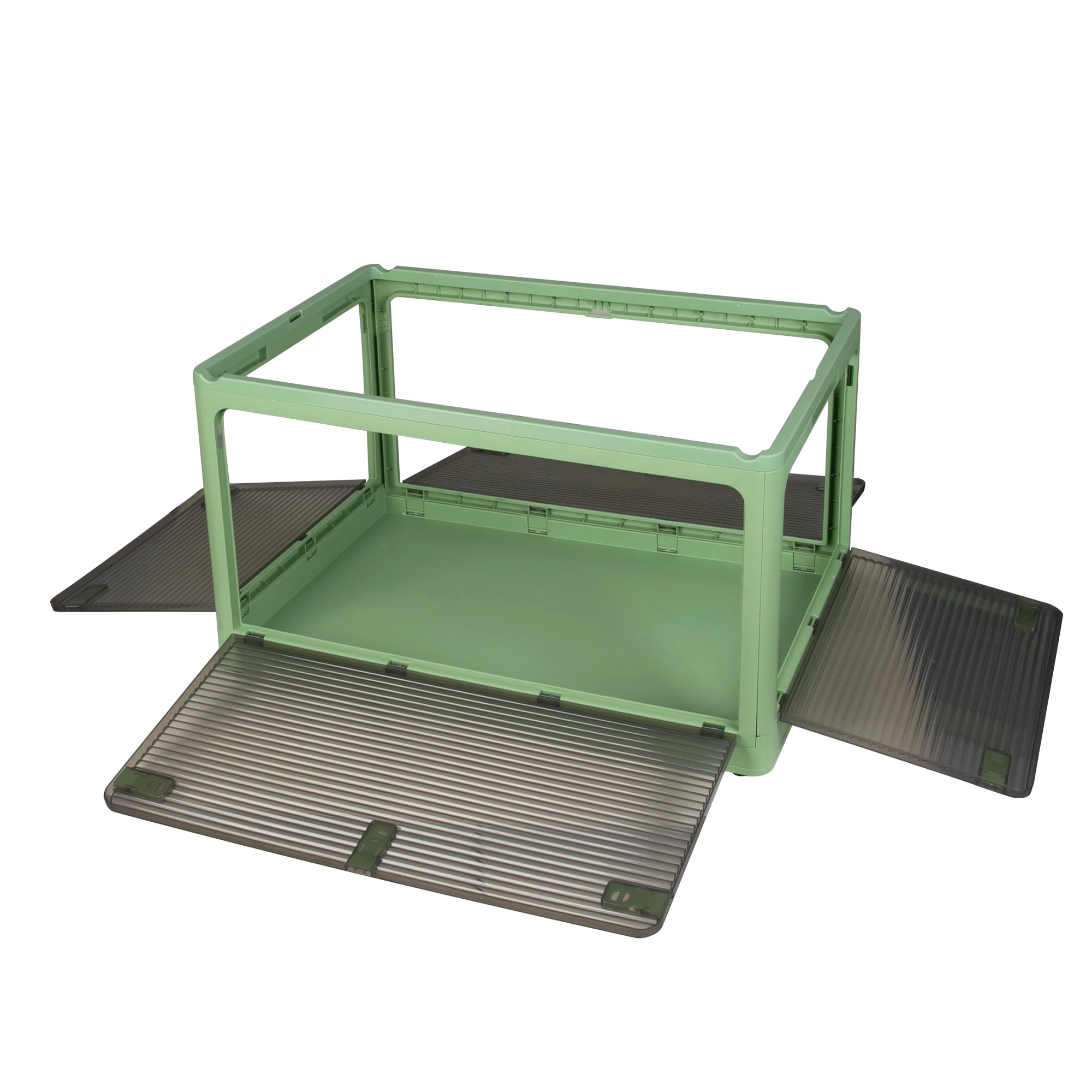 5 Stacked 124L Storage Box - Green, 5 of 7