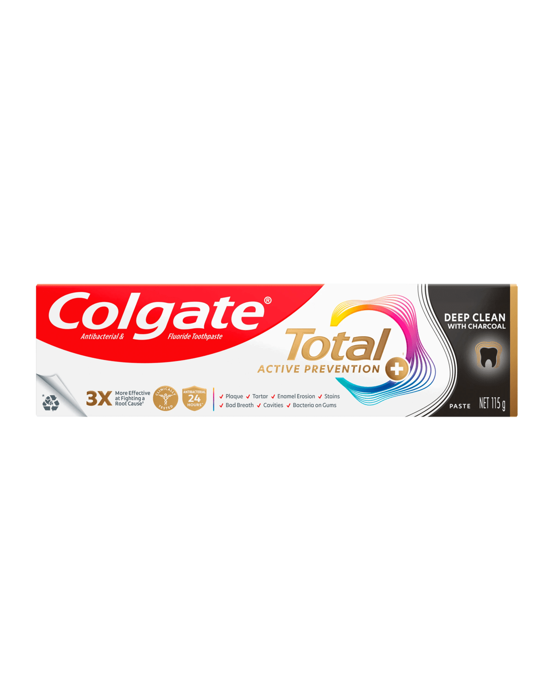 2 Colgate Total Active Prevention Deep Clean with Charcoal Toothpaste, 2 of 10