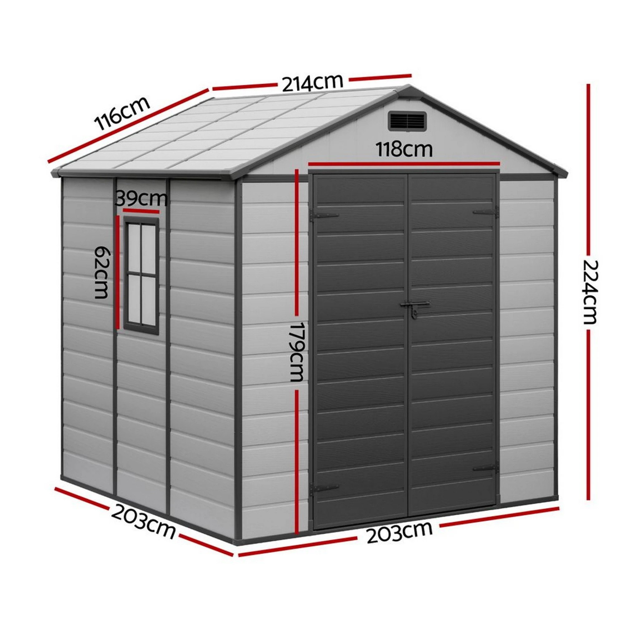 3 Giantz Garden Shed Sheds Outdoor Storage Tool Workshop House Shelter - Multi, 3 of 8