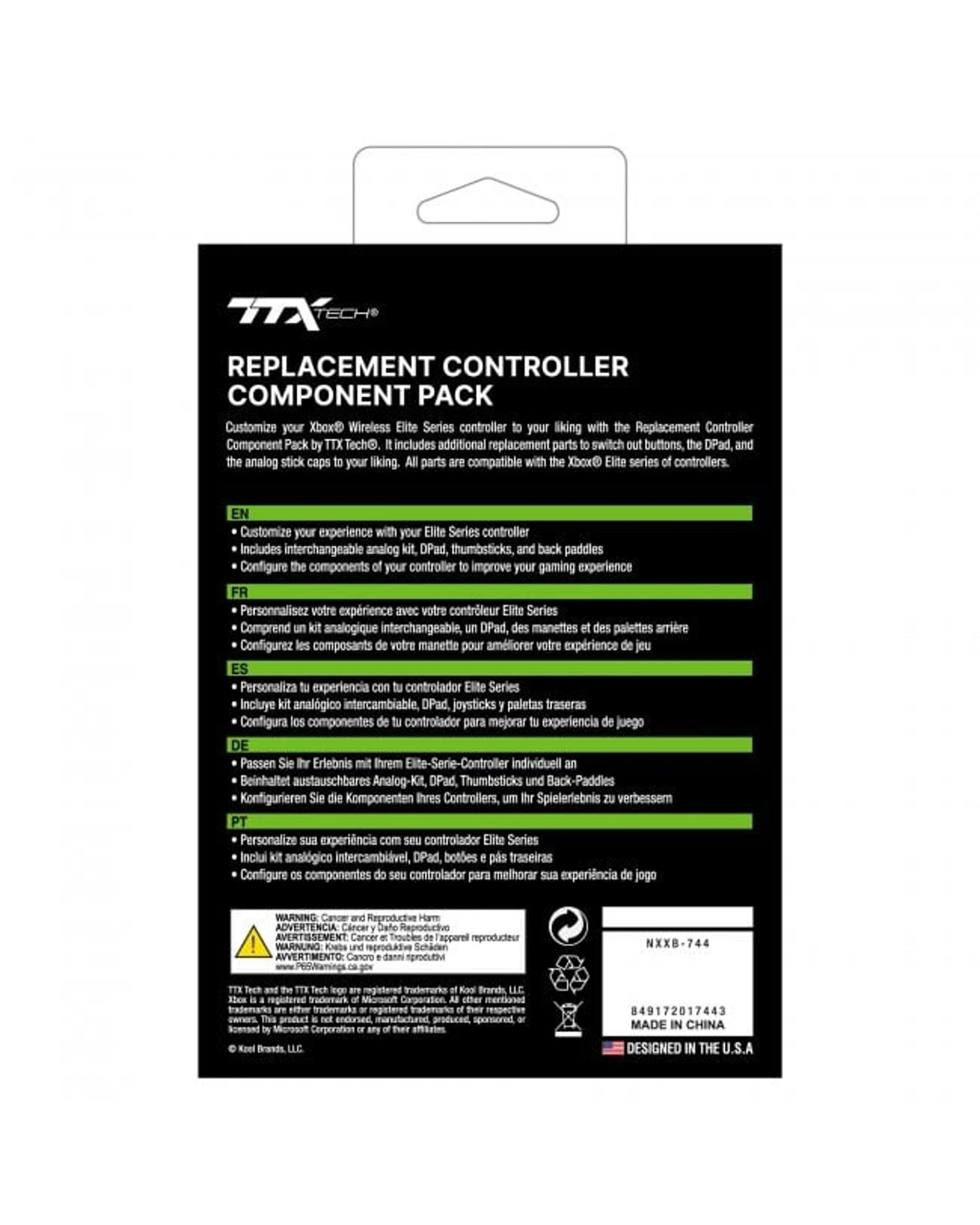 2 TTX Tech Replacement Controller Component Pack for Xbox Elite - Gold, 2 of 2
