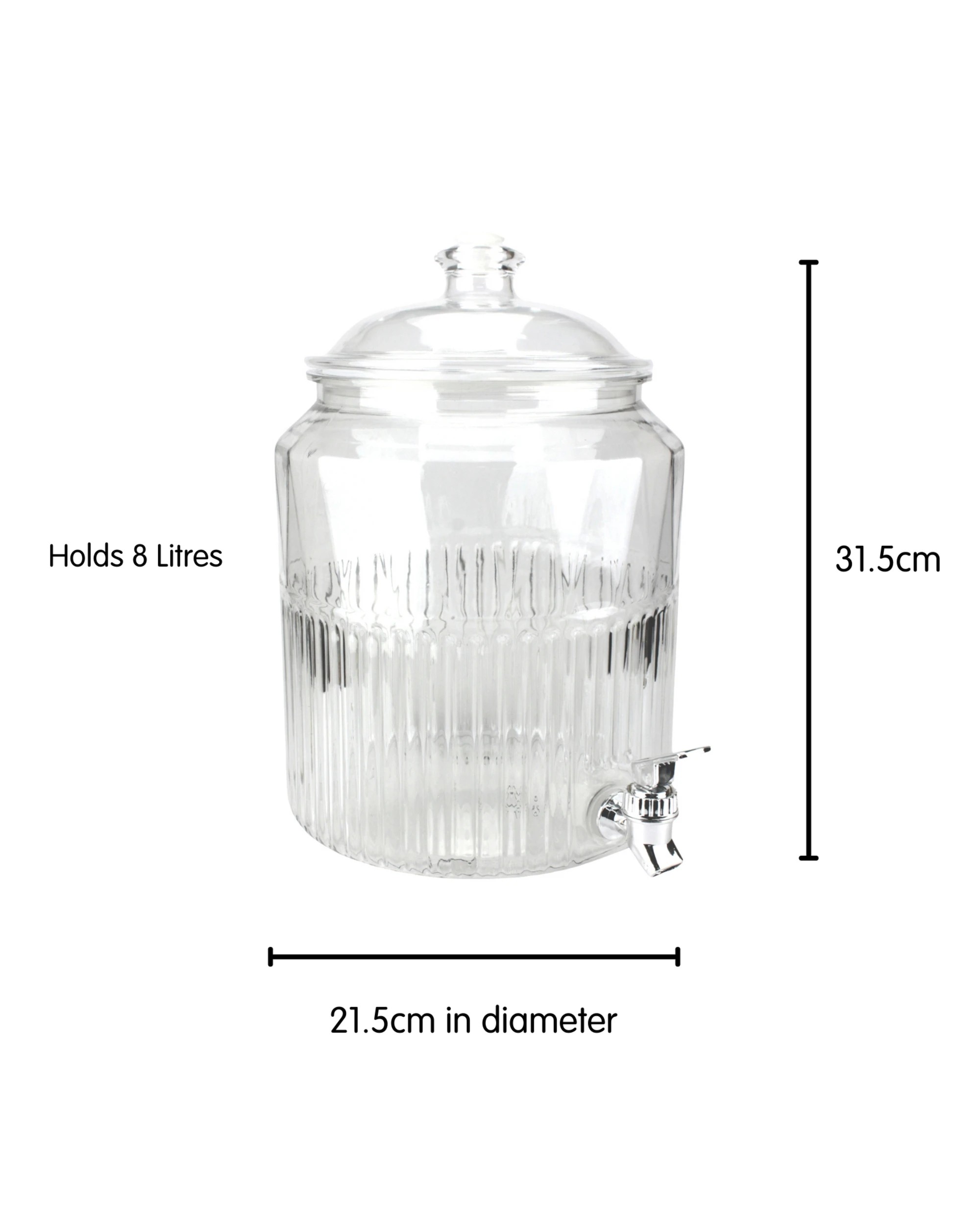 3 Party Maker Drink Dispenser With Tap 8L - Clear, 3 of 5