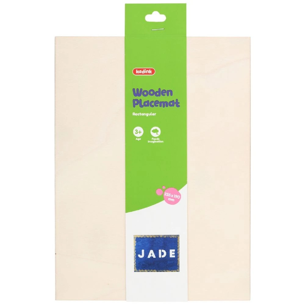 1 Kadink Wooden Placemat 25.5 x 19cm Rectangle, 1 of 3