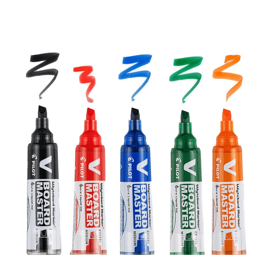 5 PILOT V Board Master Whiteboard Marker Chisel Tip Red, 5 of 6