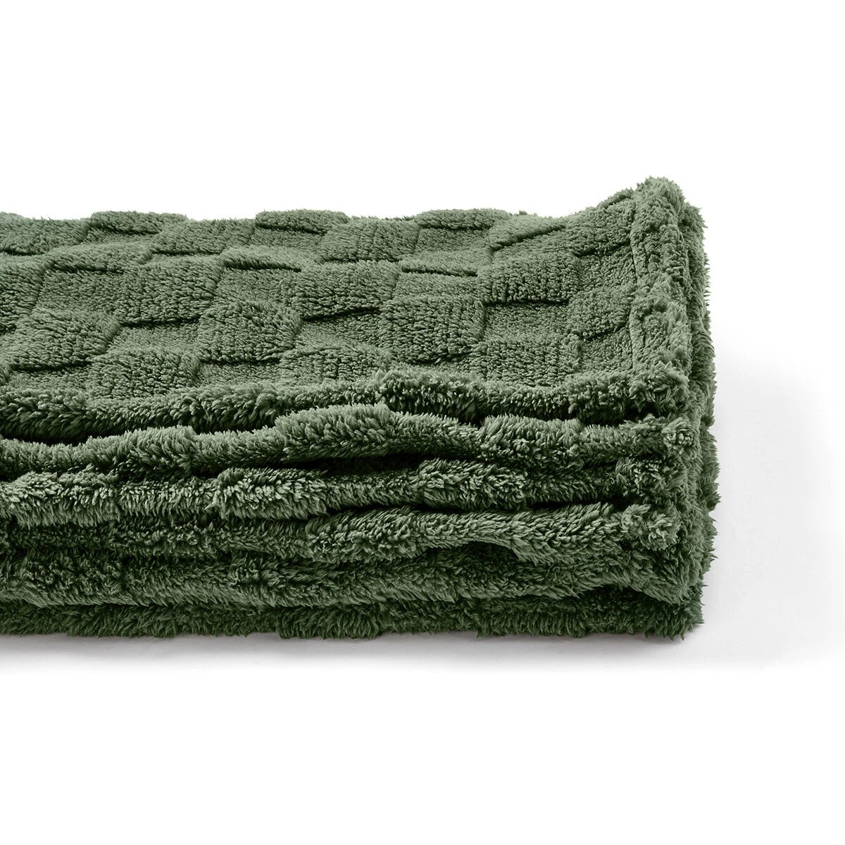 6 Soft Check Throw - Forest, 6 of 6