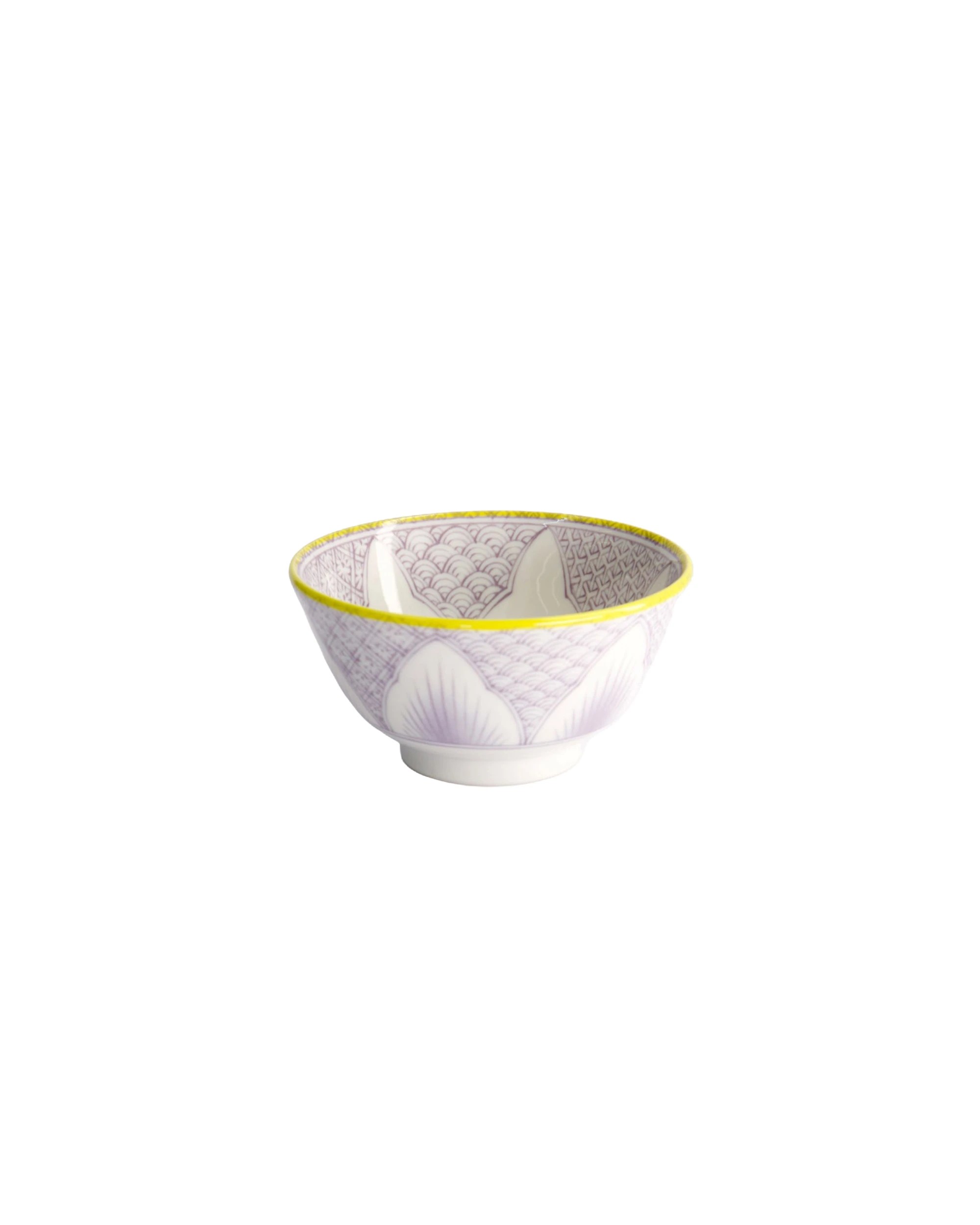 1 Tokyo Design Studio Lily Flower Tayo Small Bowl 13.5x8cm Porcelain - Purple, 1 of 3