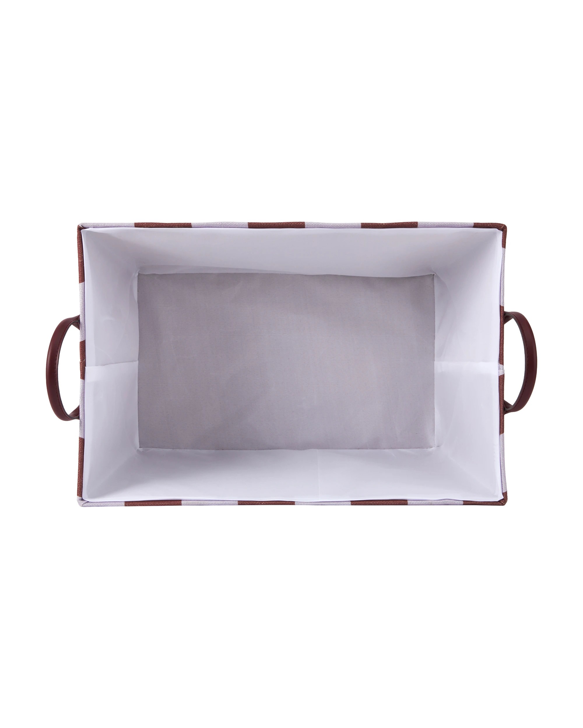 4 Tapered Basket - Lilac and Port Stripe, 4 of 5