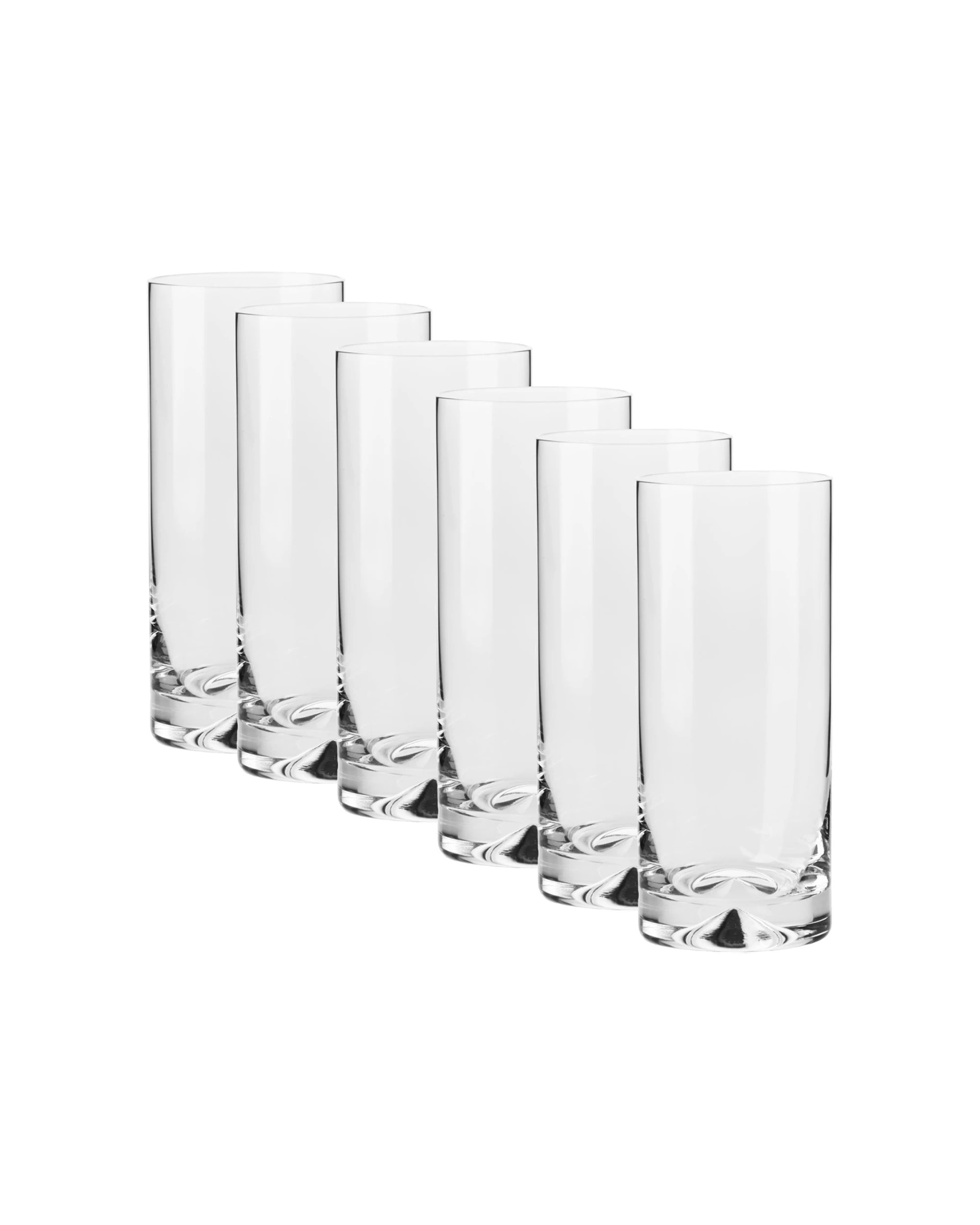 1 Krosno 6pc Triad Highball Drinking Glasses Cups Made In Poland Serveware Set 390ml - Clear, 1 of 3