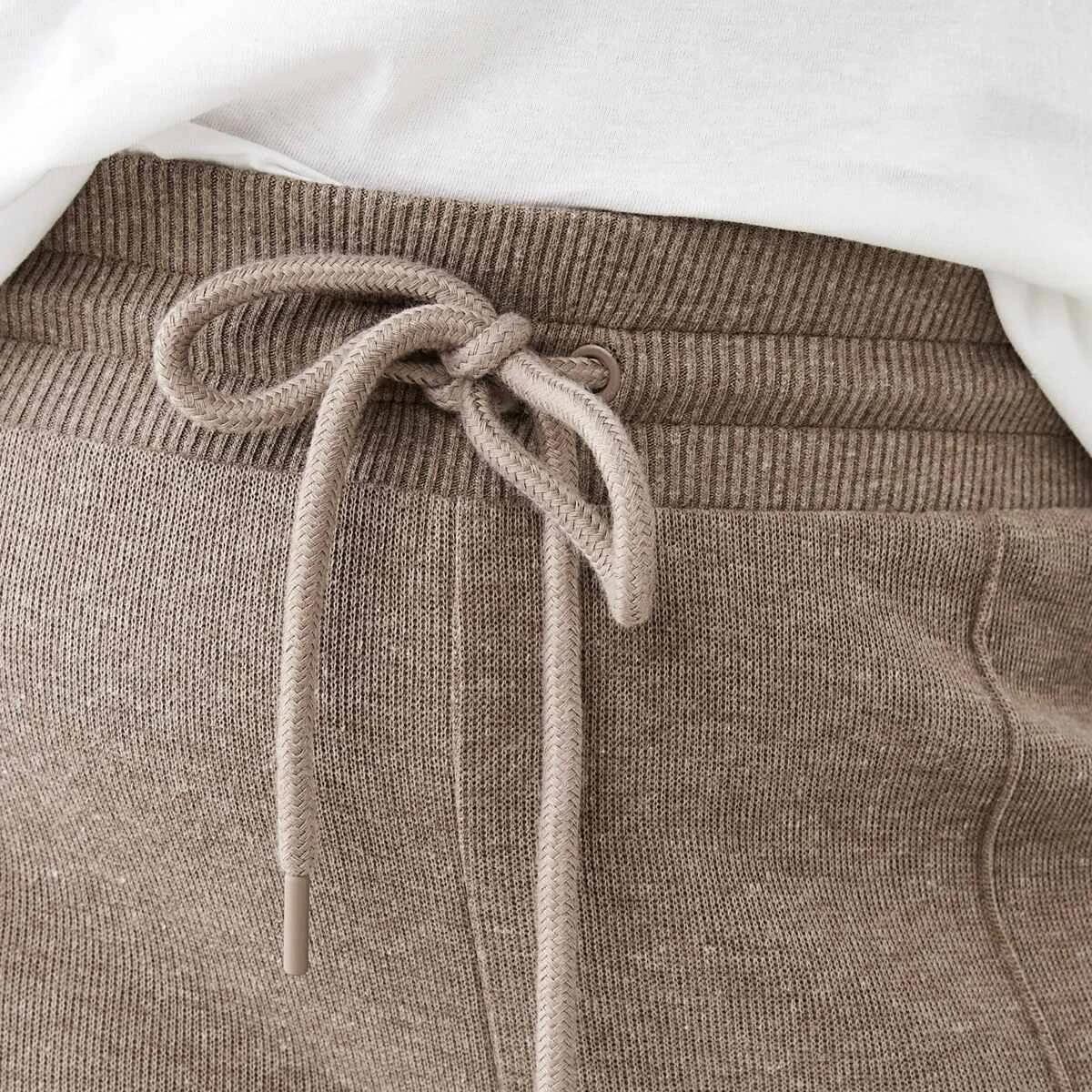 4 Curve Wide Leg Knit Pants Taupe Mrl, 4 of 5