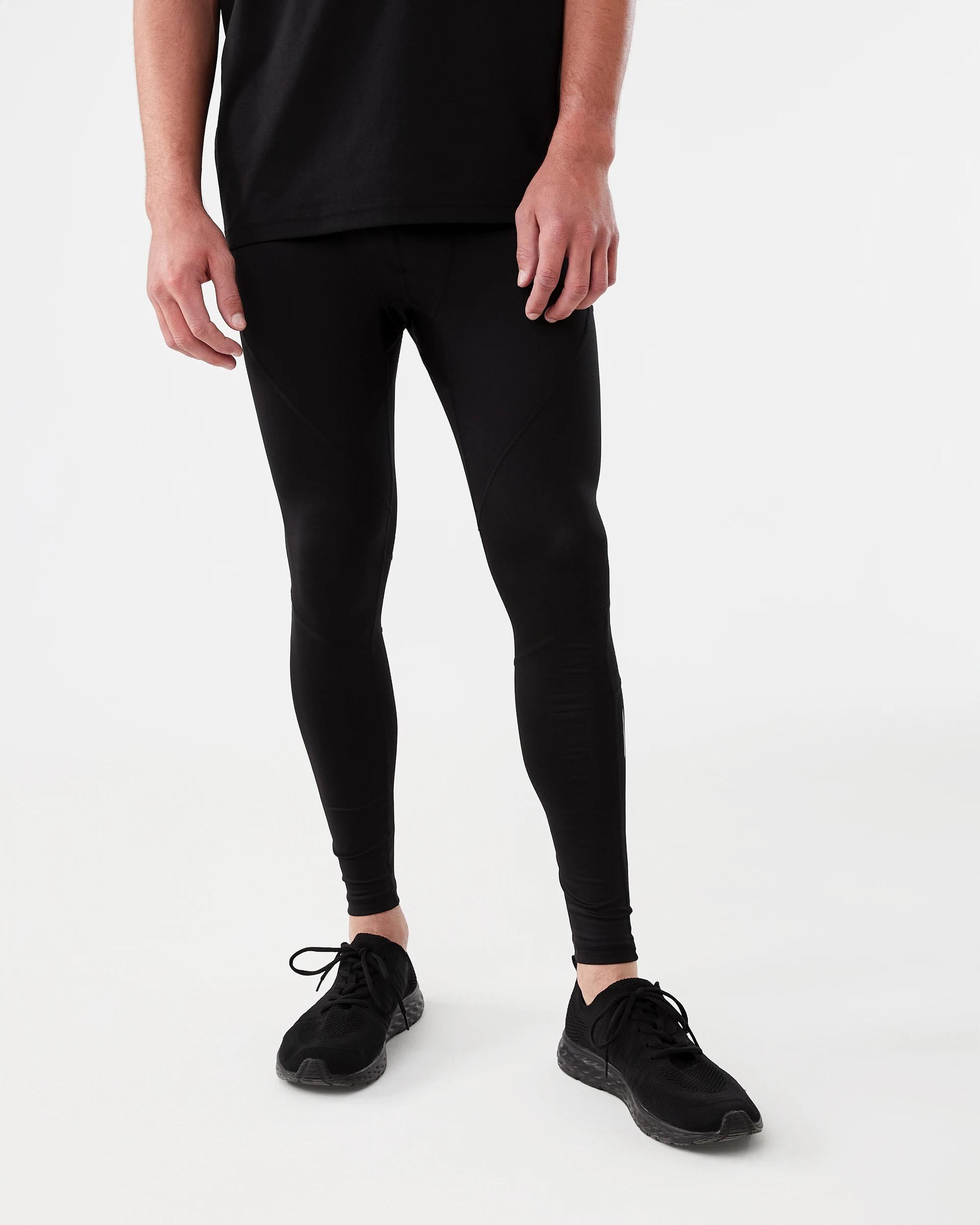 1 Active Mens Training Tights Black, 1 of 6