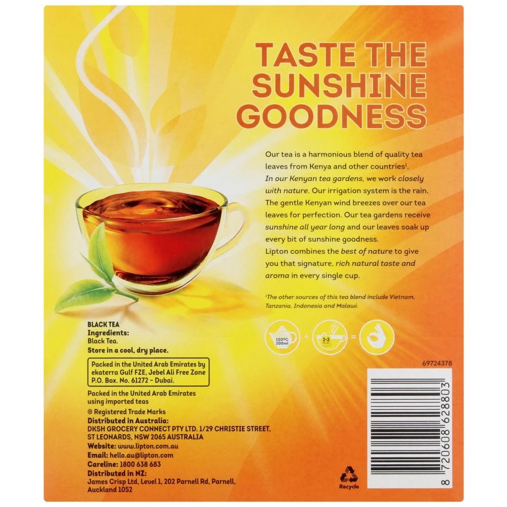 3 Lipton Quality Black Tea Bags 100 Pack, 3 of 6