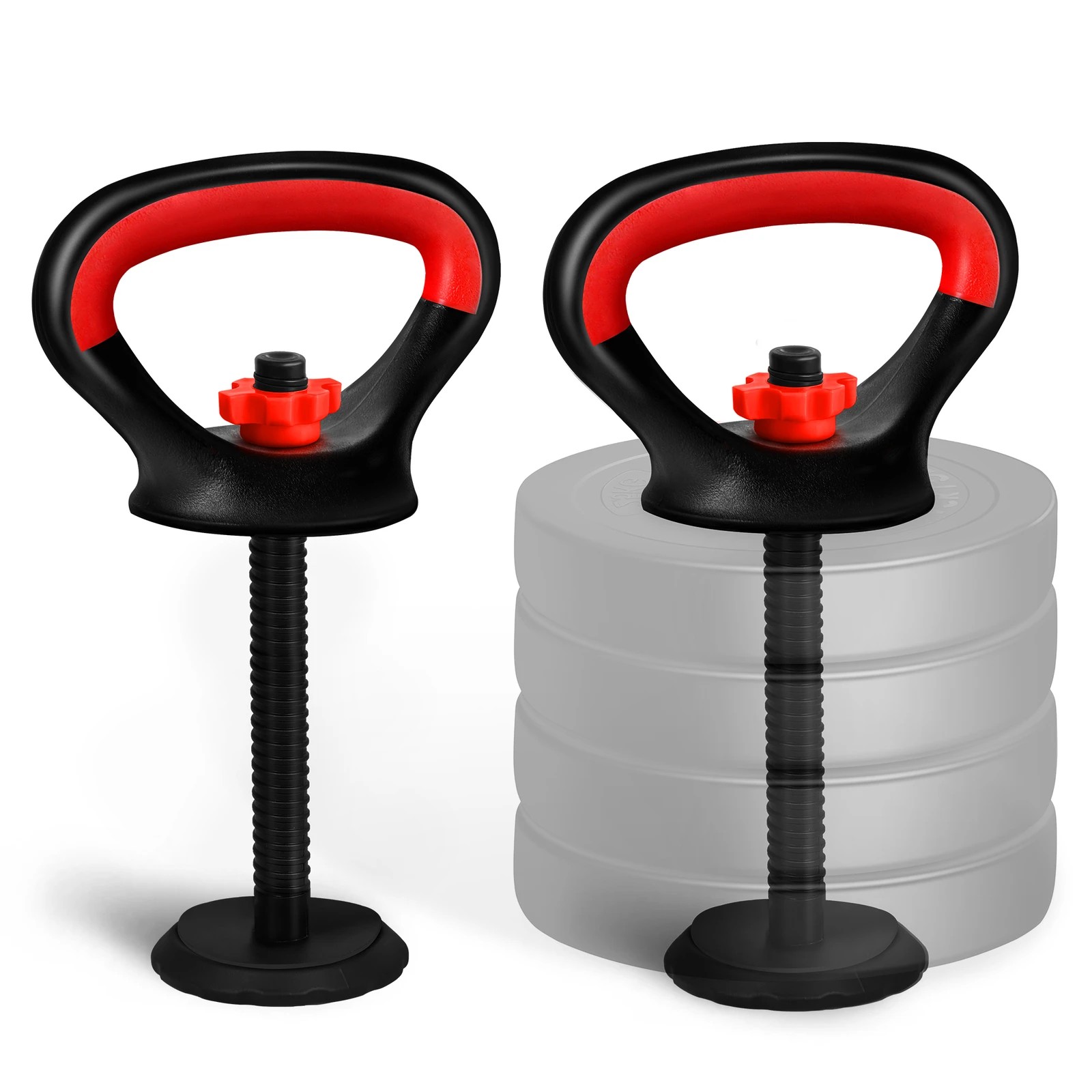 1 Black Lord Kettlebell Handles for Dumbbell Weight Lifting Plates Push Up Adjustable, 1 of 2
