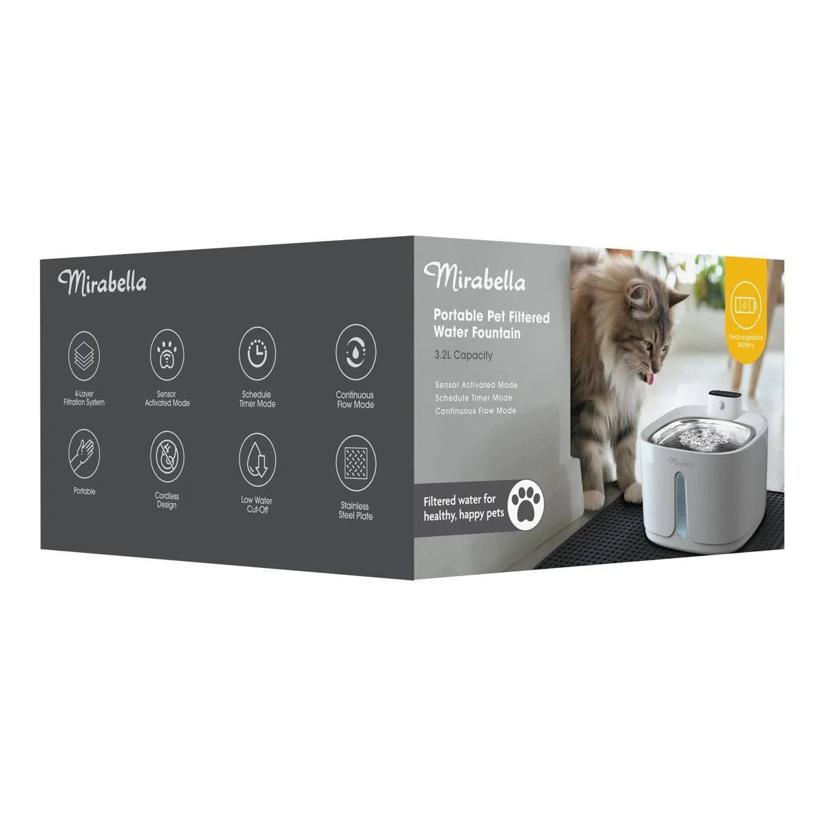 6 3.2L Mirabella Pet Filtered Water Fountain, 6 of 6