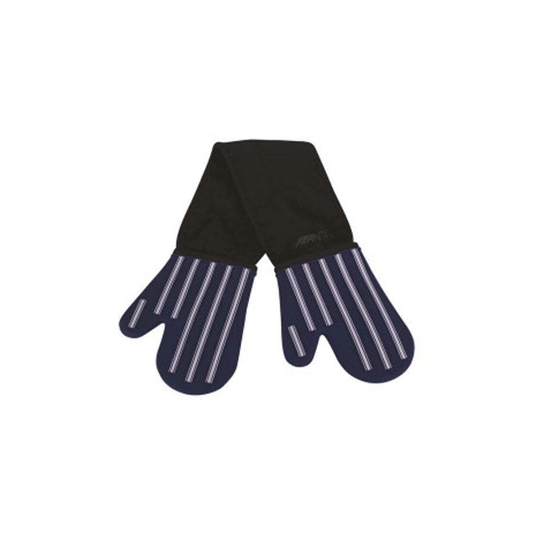 2 Avanti Double Silicone Oven Glove Padded Liner Heat Resistant 250c Hanging Loop
 - Blue, 2 of 3