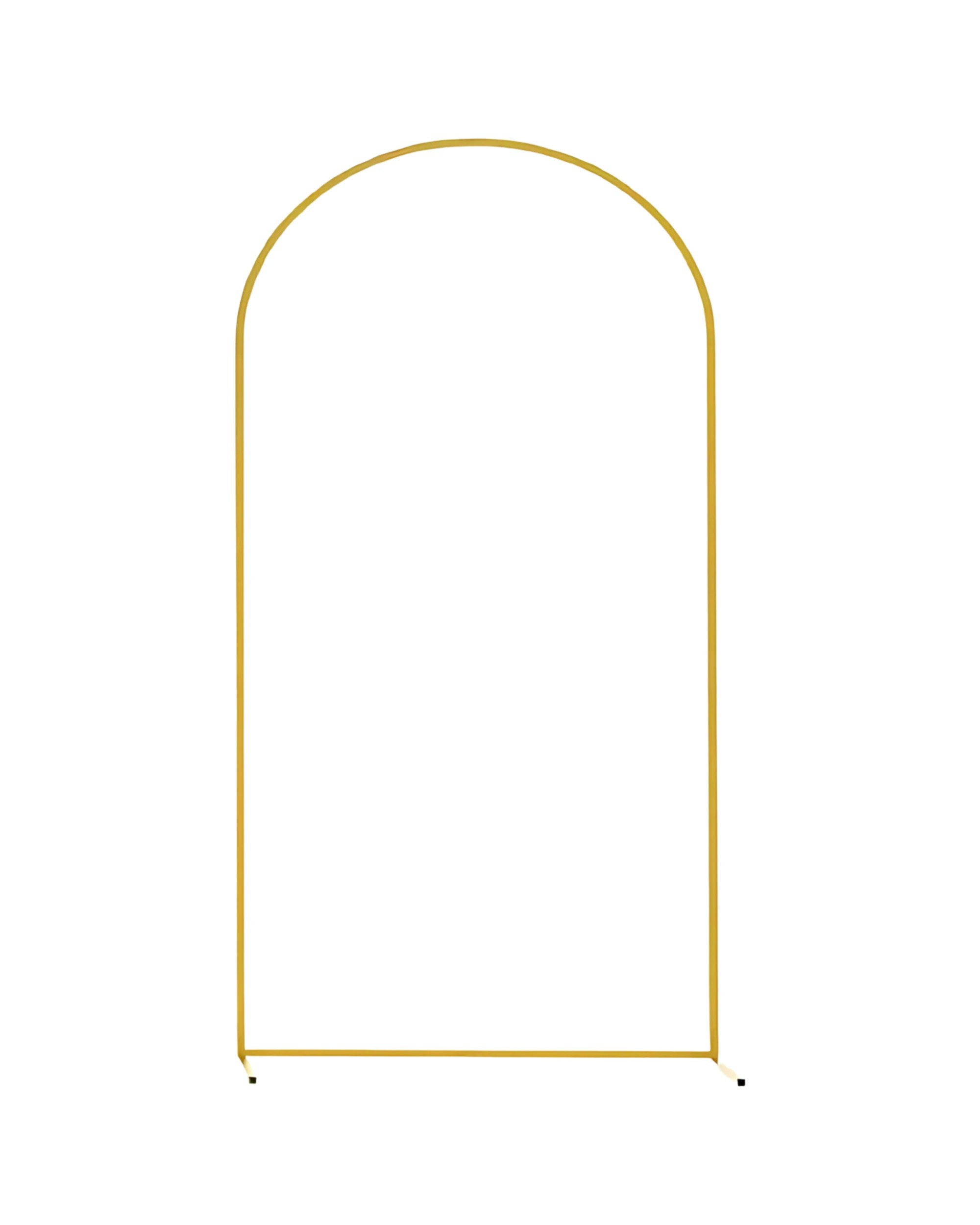 1 Party Maker Metal Round Arch Frame 2m - Gold, 1 of 4
