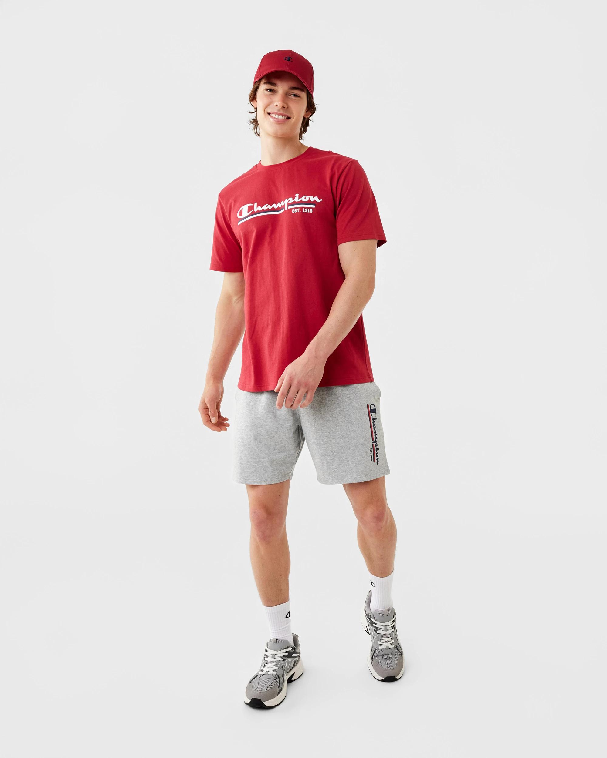 2 Champion Script Adult T-shirt Dep Claret, 2 of 8