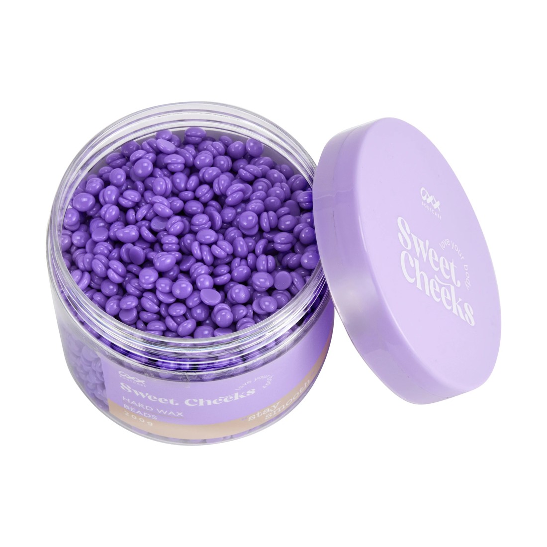 2 OXX Bodycare Sweet Cheeks Hard Wax Beads 200g - Purple, 2 of 3