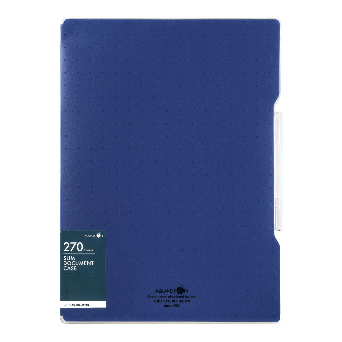 2 Aqua Drops Document Case Slim A4 Vivid Navy, 2 of 3