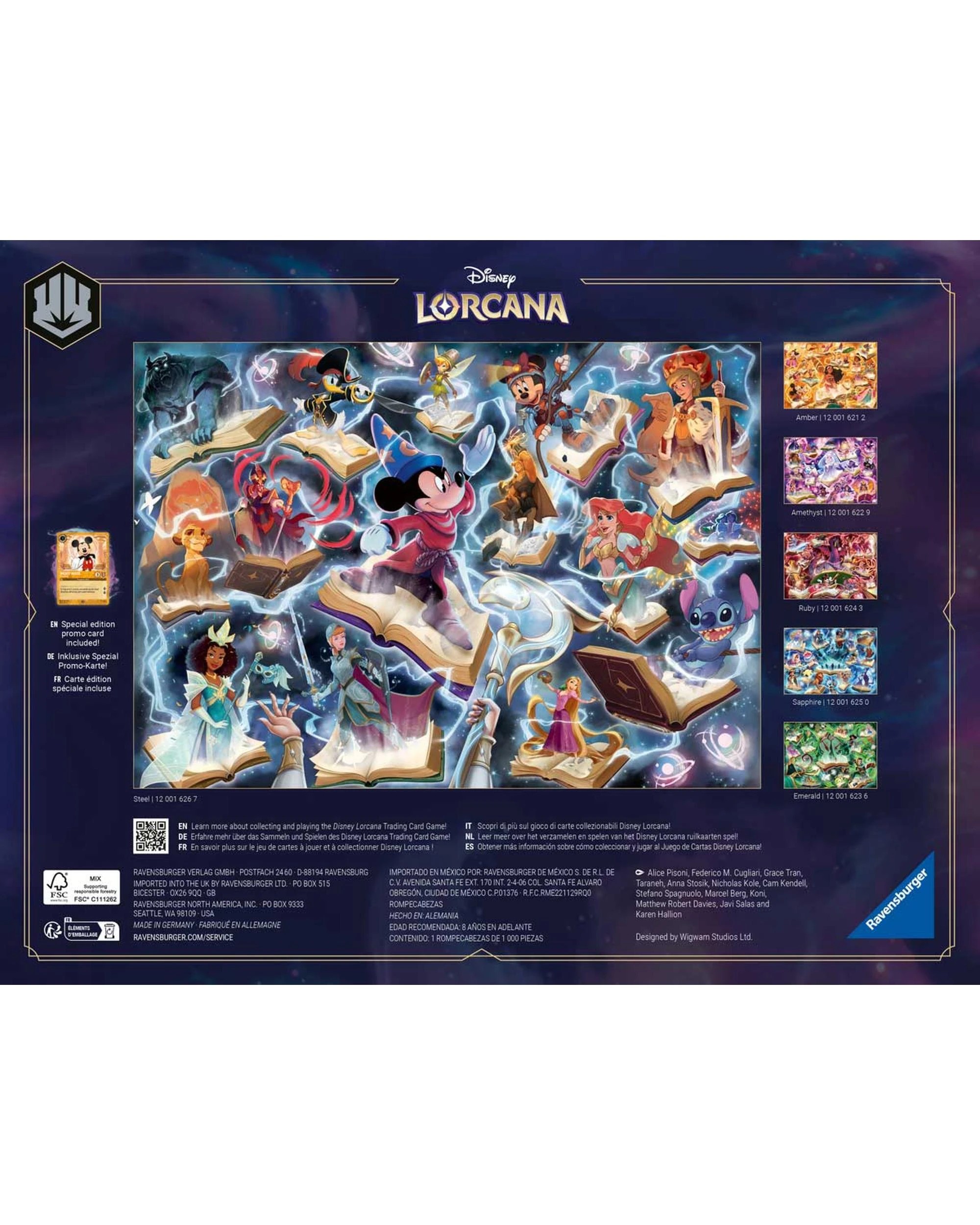Ravensburger Disney Lorcana Glimmers of the Realm Steel 1000 Piece ...