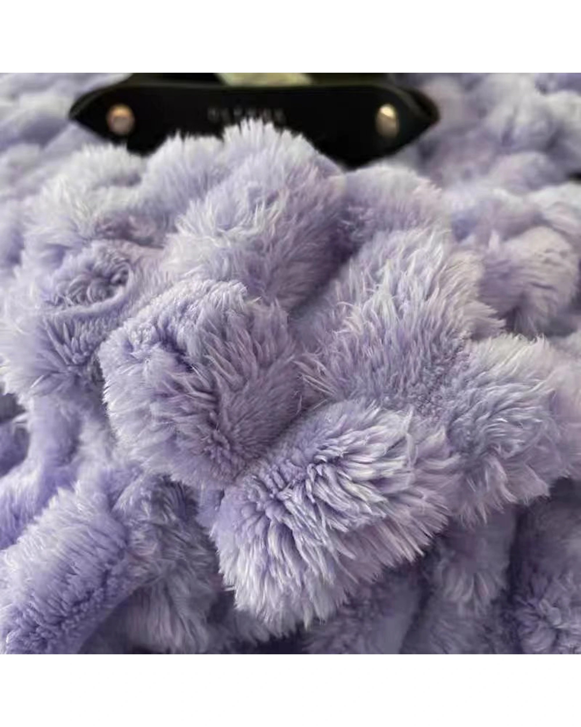 4 Cotton More Large Soft Microsherpa Bed Blanket Throw 200x230cm - Purple, 4 of 7