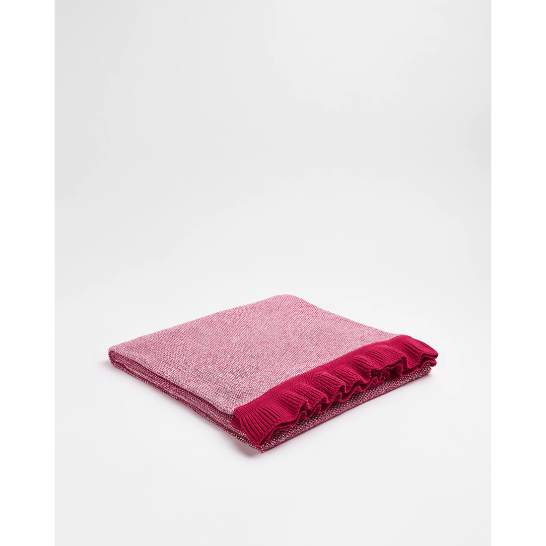 1 Target Kaya Knit Ruffle Throw
 - Queen Bed
 - Pink, 1 of 5