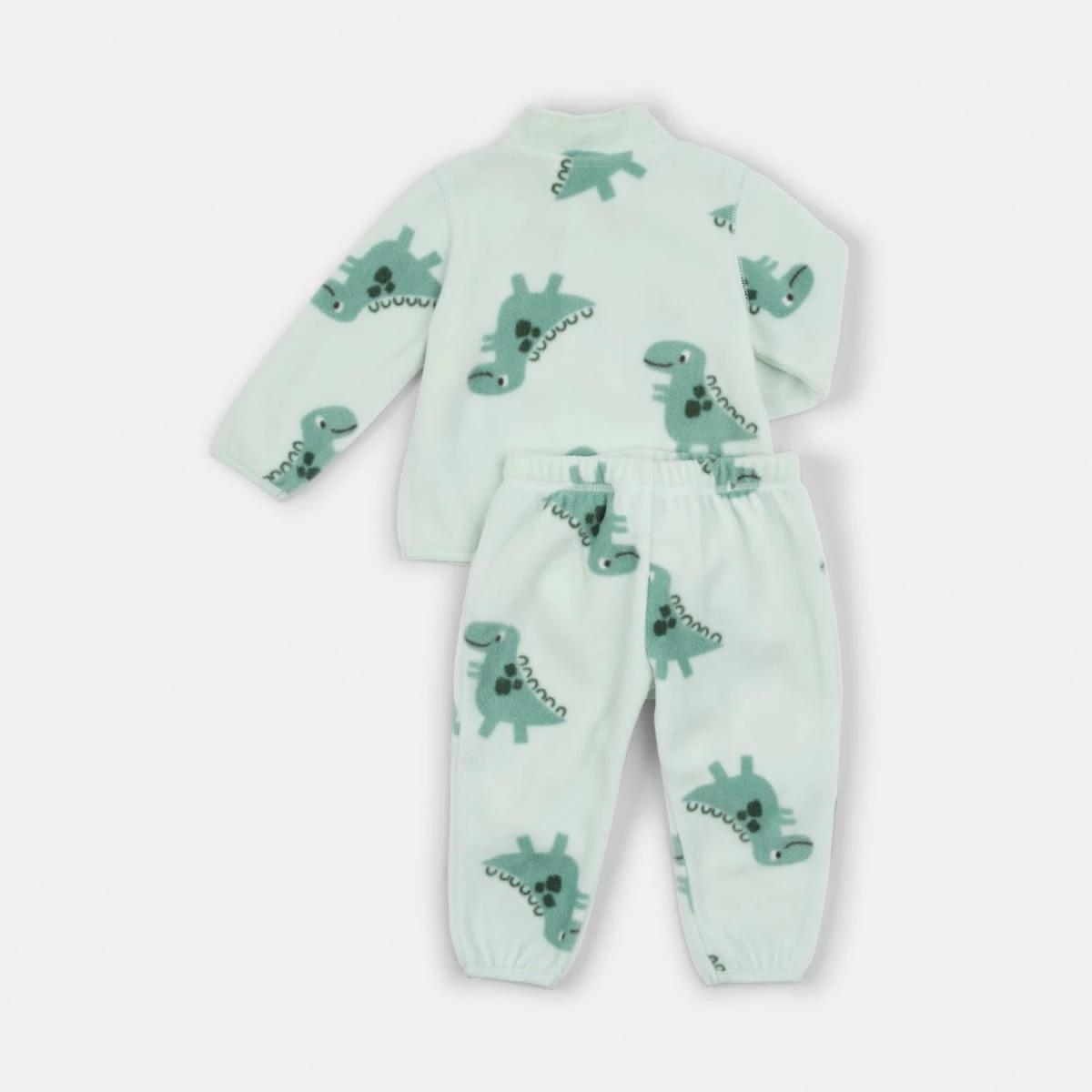 2 Polar Fleece Set Blu Dino, 2 of 5