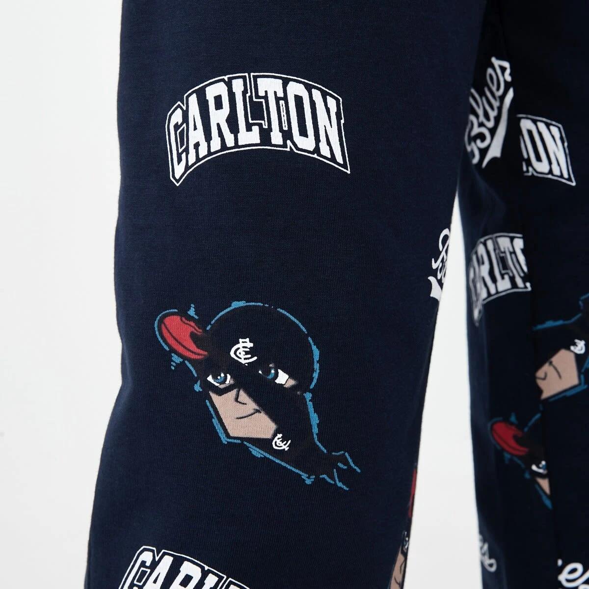 5 Official AFL Kids Pyjama Set Carlton, 5 of 9