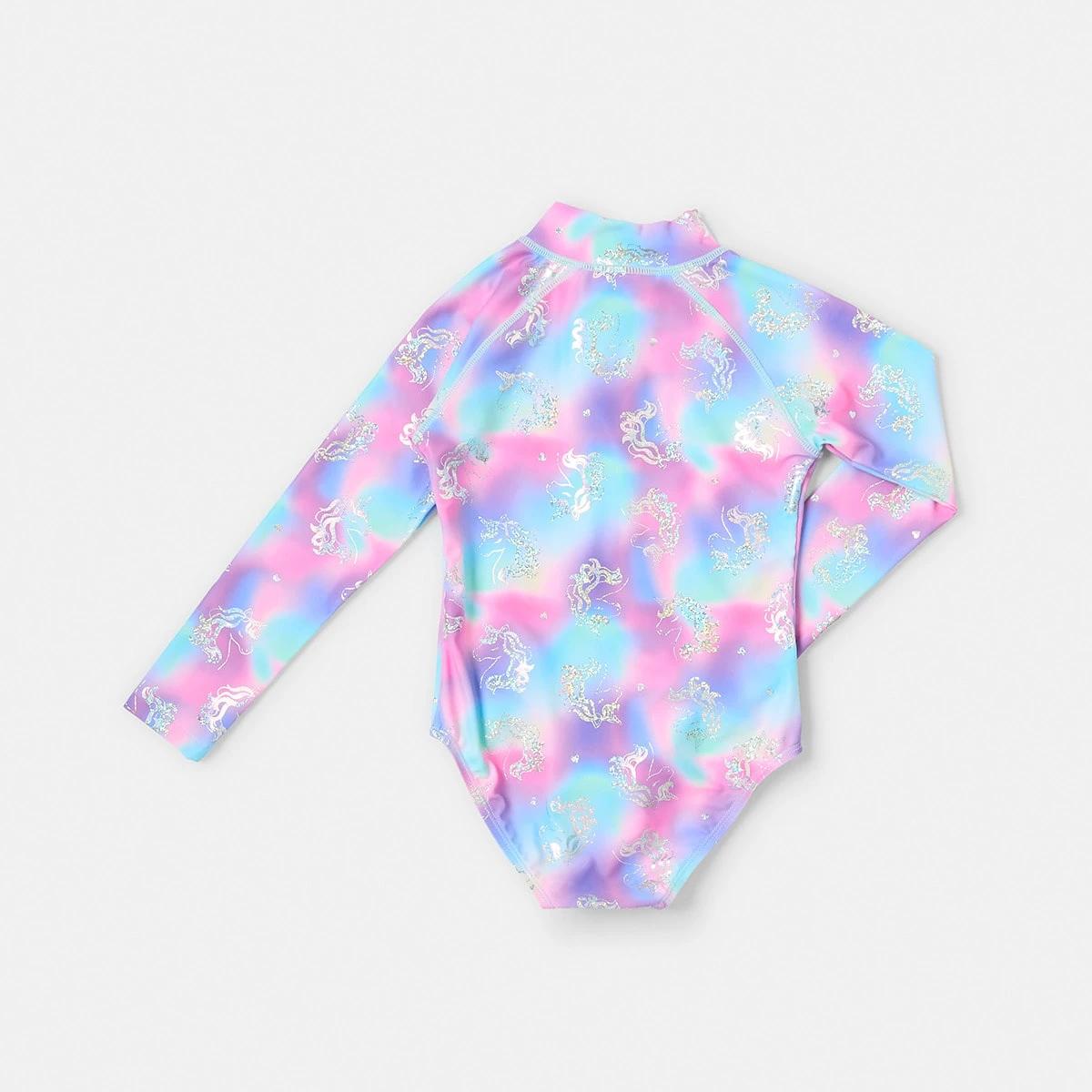 6 Long Sleeve One Piece Swimsuit Omb Unicrn, 6 of 6