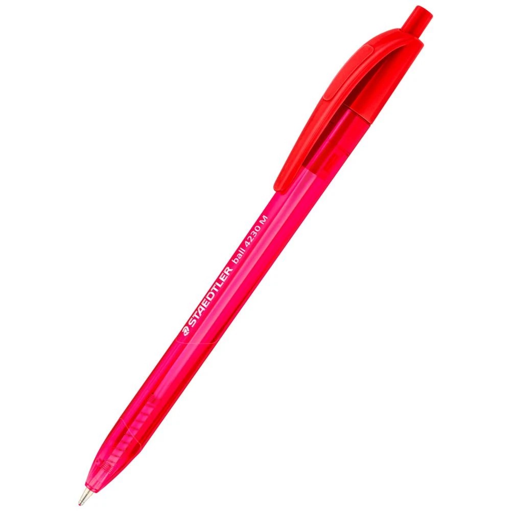 2 Staedtler 4230 Retractable Ballpoint Pens Med Black 8 Pack, 2 of 3