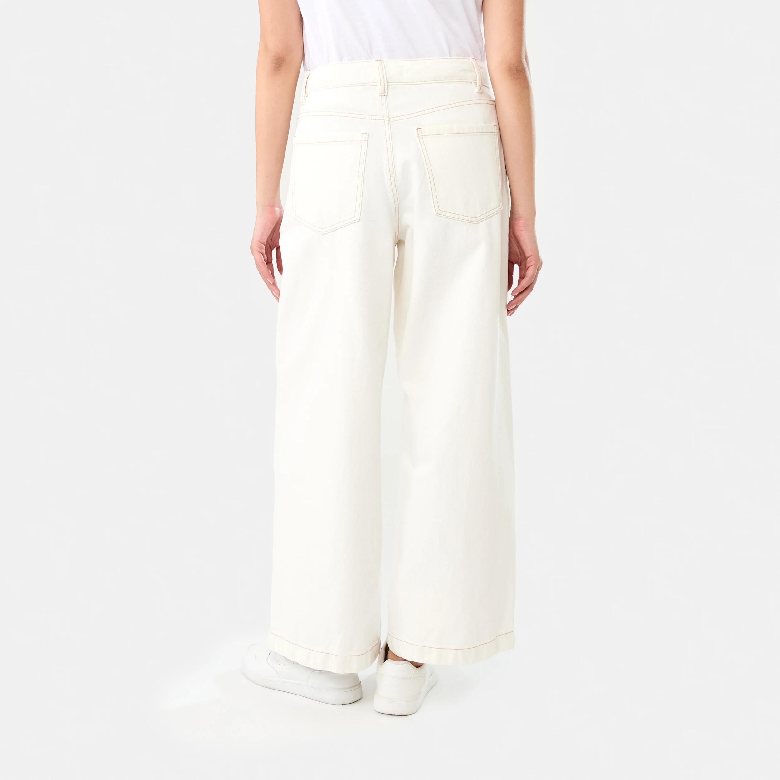 4 Pleat Front Jeans ECRU DENIM, 4 of 9