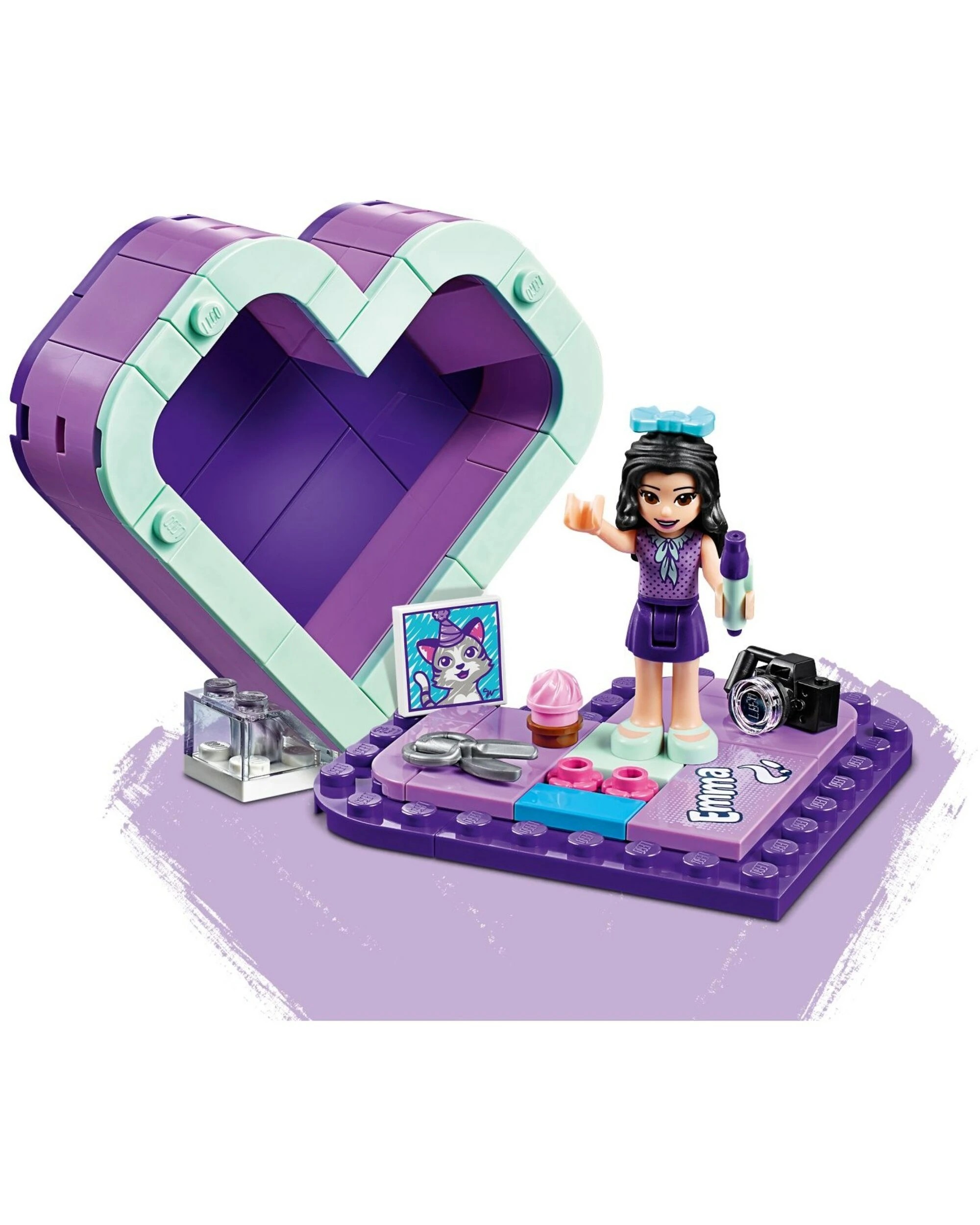2 LEGO 41355 Emma's Heart Box - Arts & Crafts Travel Toy, 2 of 4