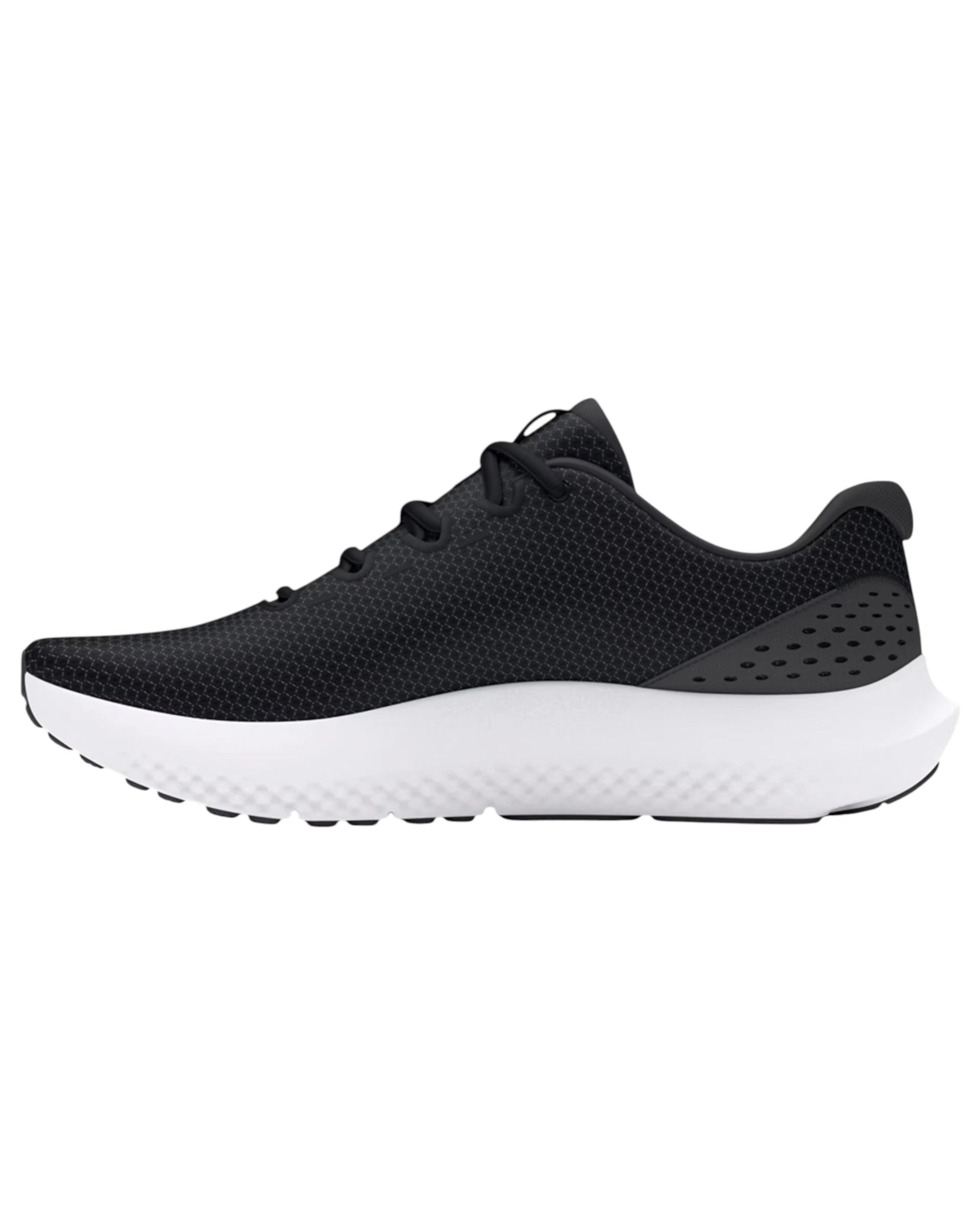 5 Under Armour Mens Surge 4 Black/ White Athletic Shoes BLACK/WHITE, 5 of 5