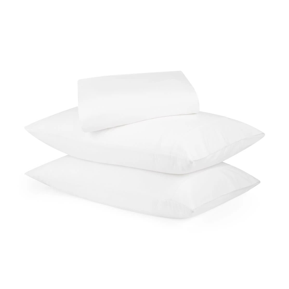 1 Cotton Linen Sheet Set - King Bed, White, 1 of 6