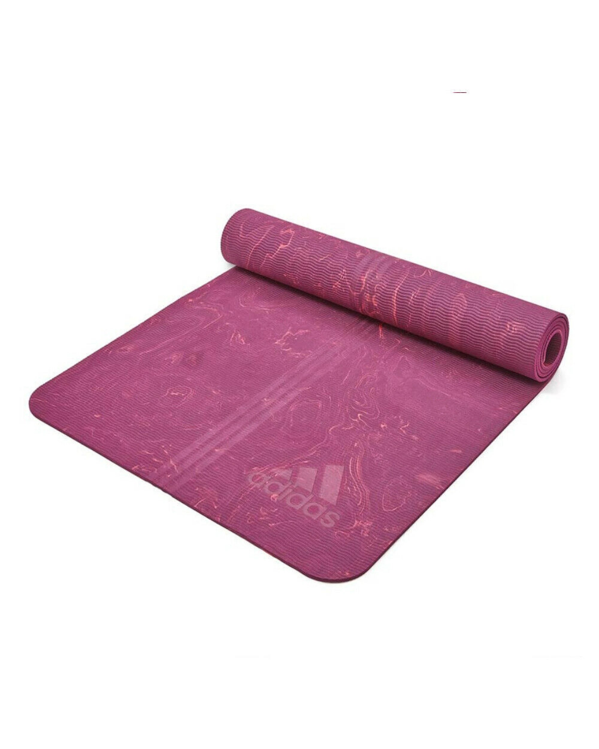 1 Adidas Premium 5mm Camo Sports Home/Gym Fitness Exercise Yoga Mat Power Berry, 1 of 5