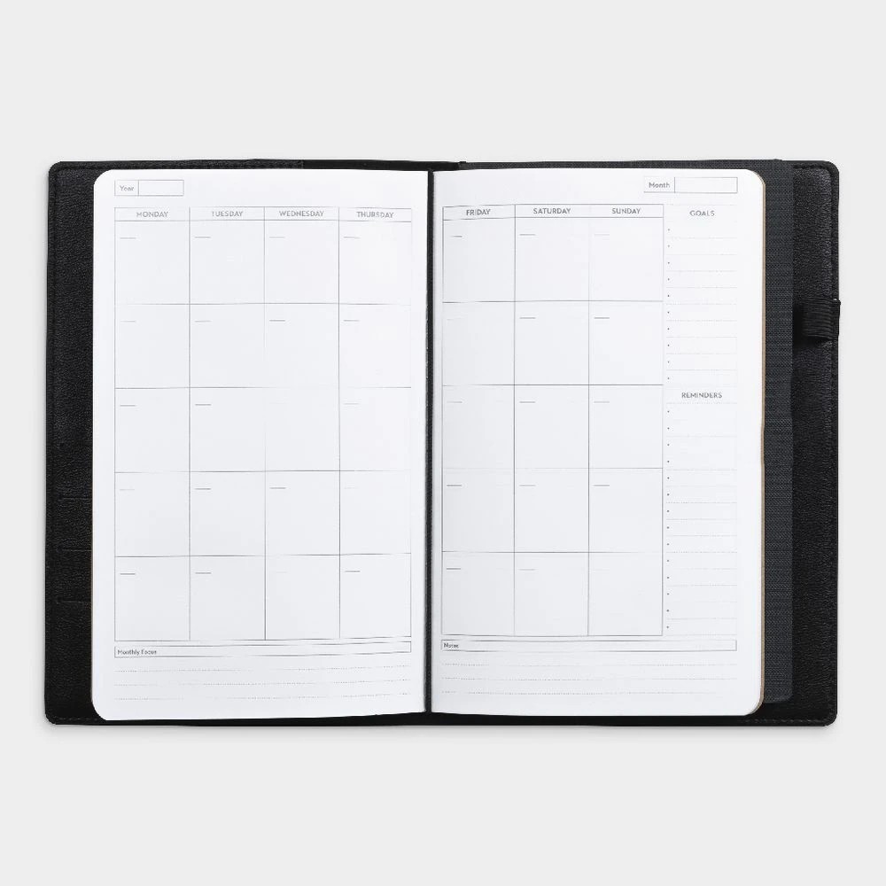 6 Otto Personal Undated Planner Black, 6 of 10