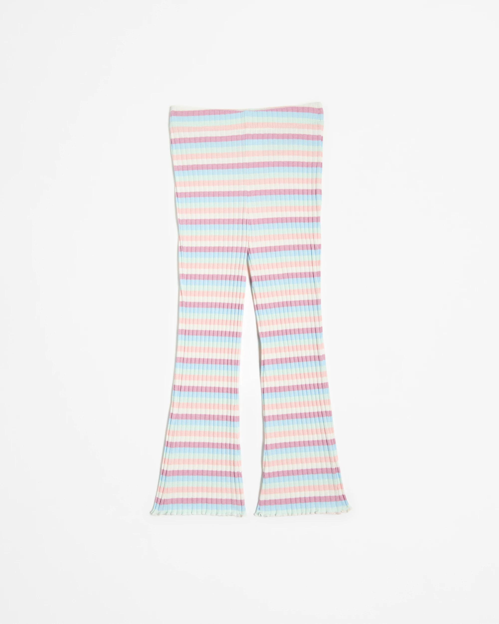 4 Target Australian Cotton Rib Flare Leggings MULTI STRIPE, 4 of 5