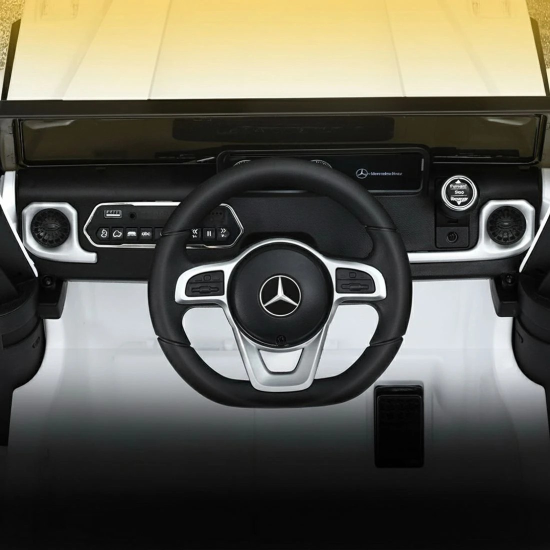 4 Kids Ride On Car Licensed G500 Electric Toys Horn Remote 12V - White, 4 of 5