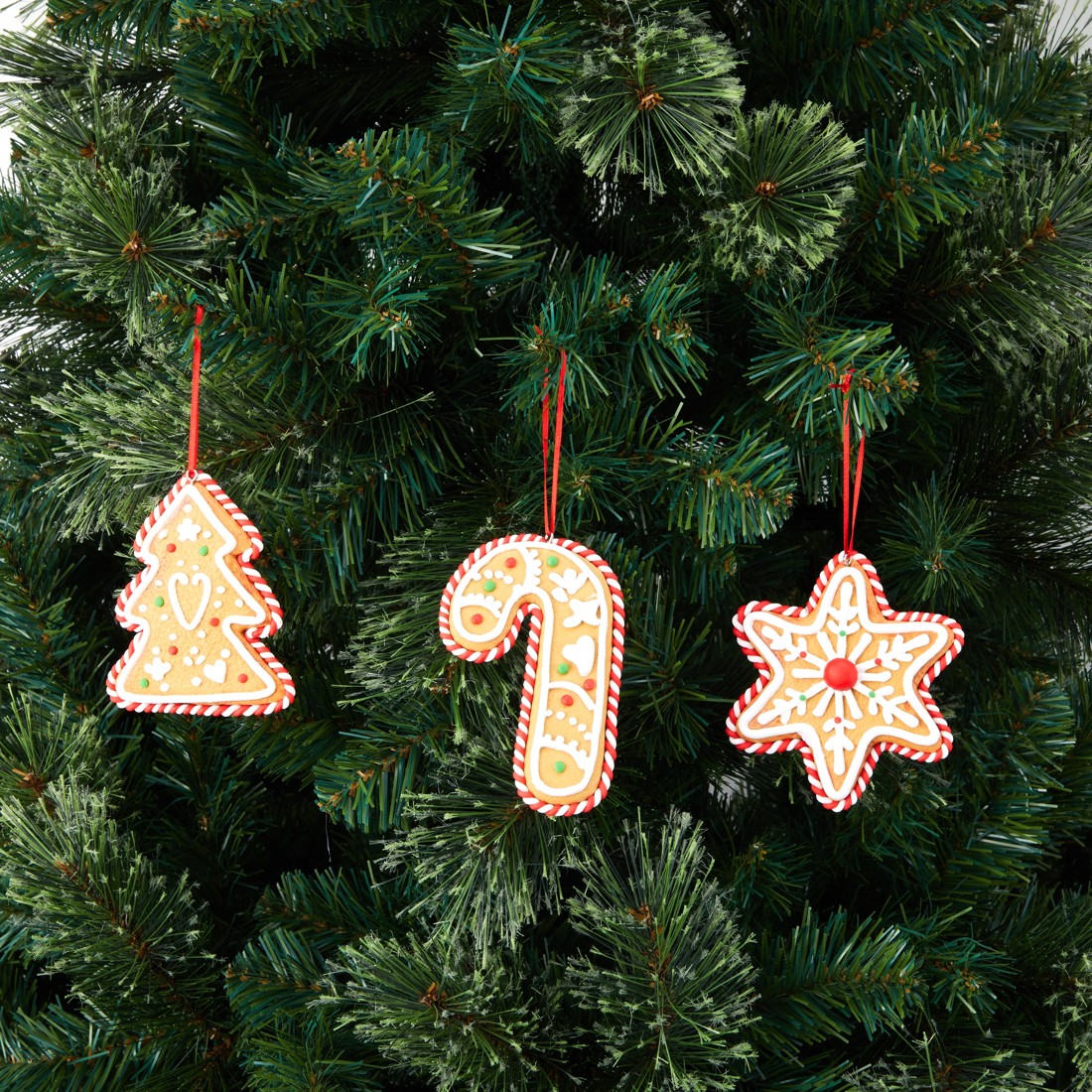 5 Gingerbread Cookie Decoration - Assorted, 5 of 6