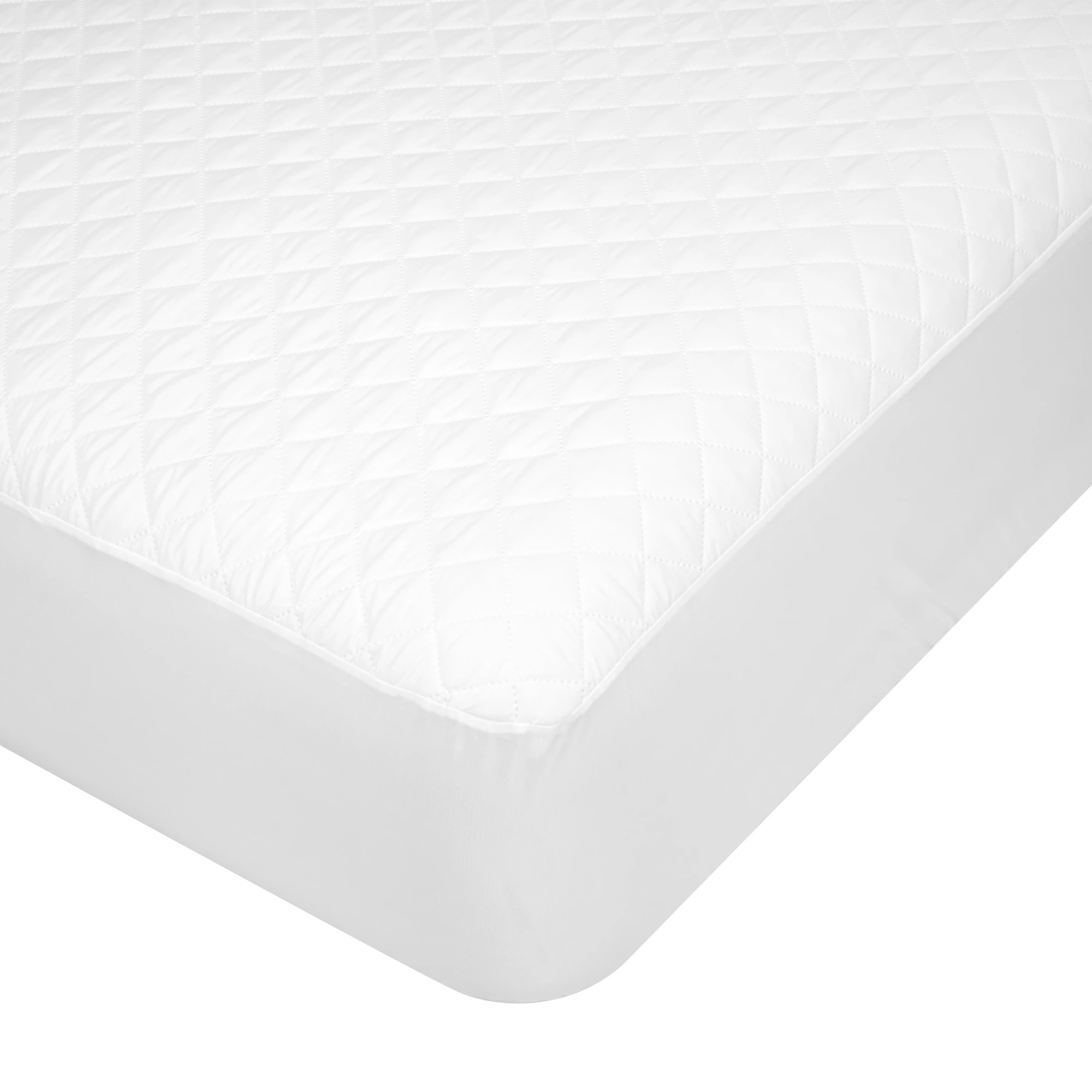 4 Stain Resistant and Allergy Sensitive Mattress Protector - King Bed, White, 4 of 4