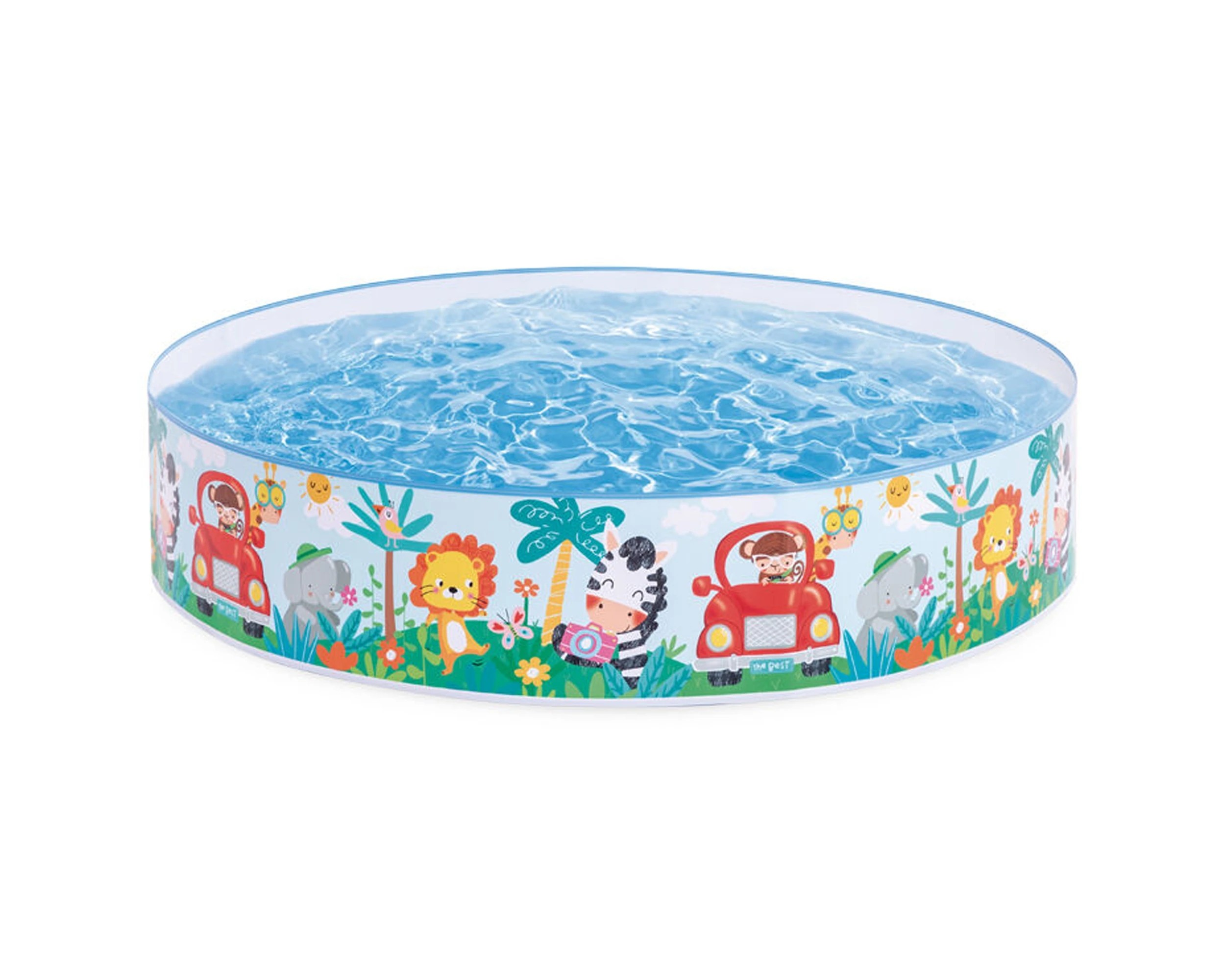 1 INTEX Round Ducking Snapset Pool Inflatable Pool Kids Pool 74 Gal 281L - Multi, 1 of 4