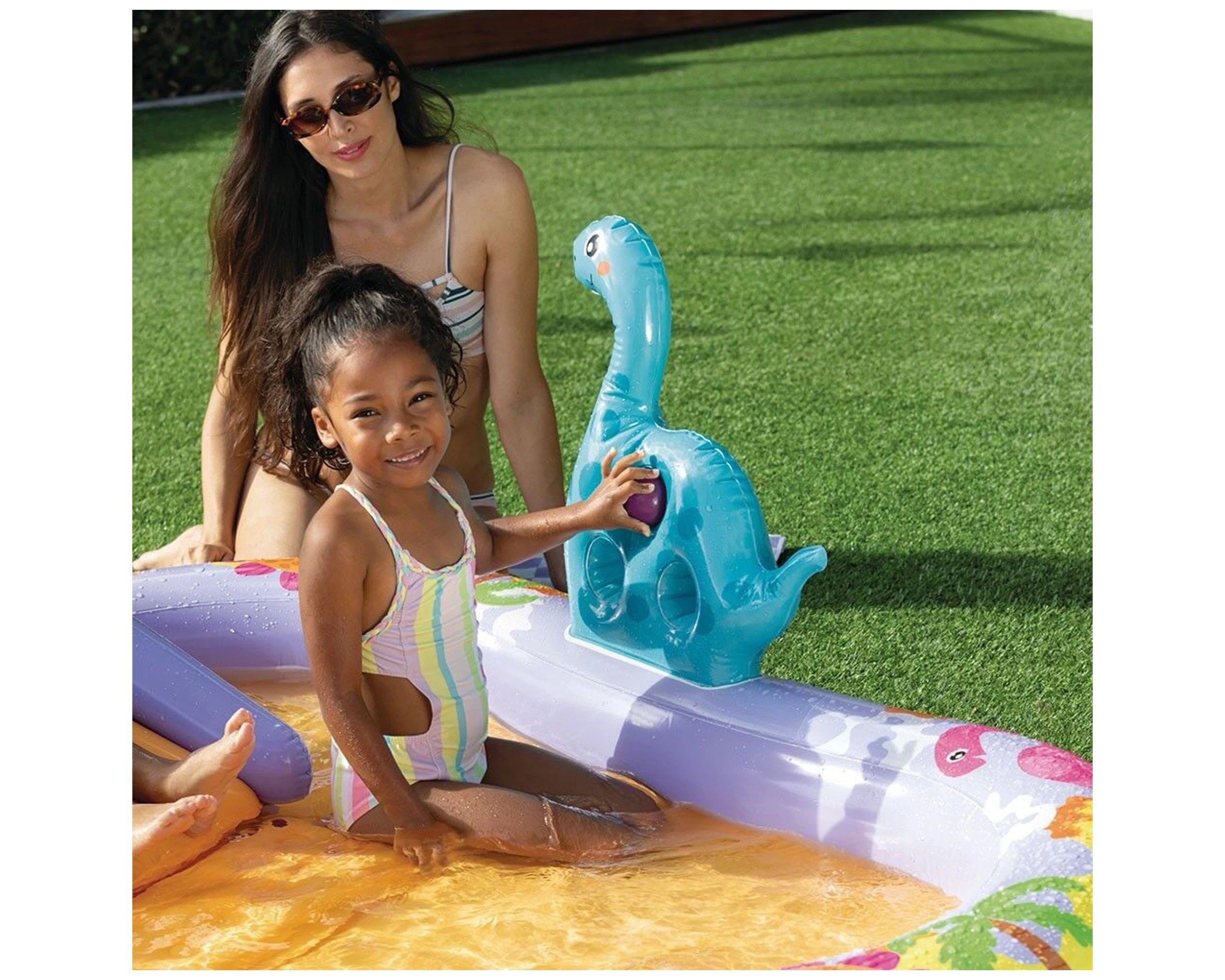 4 Intex Dino Park Play Center Inflatable Kids Pool Water Play Centre With Slide - Multi, 4 of 9