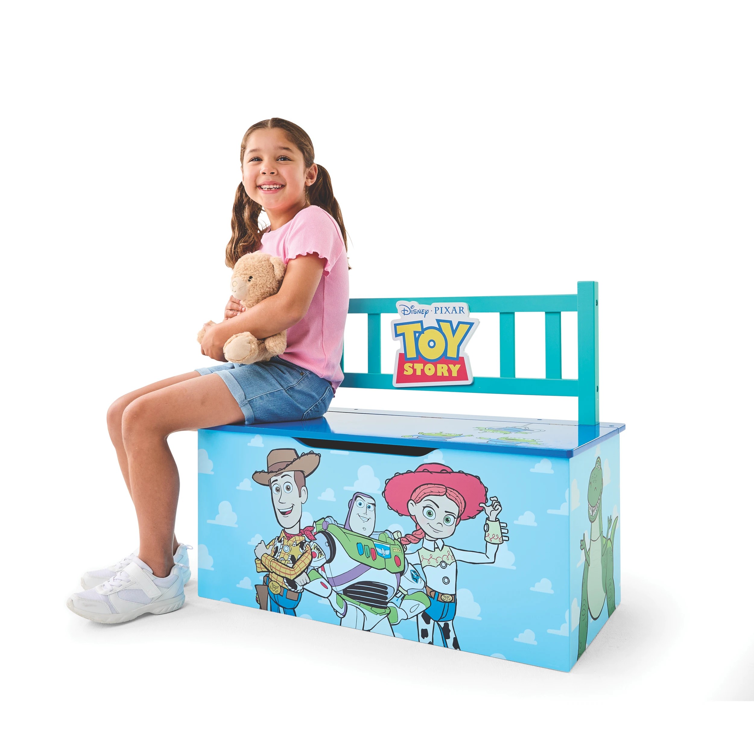 1 Disney Pixar Toy Story Wooden Storage Bench, 1 of 10